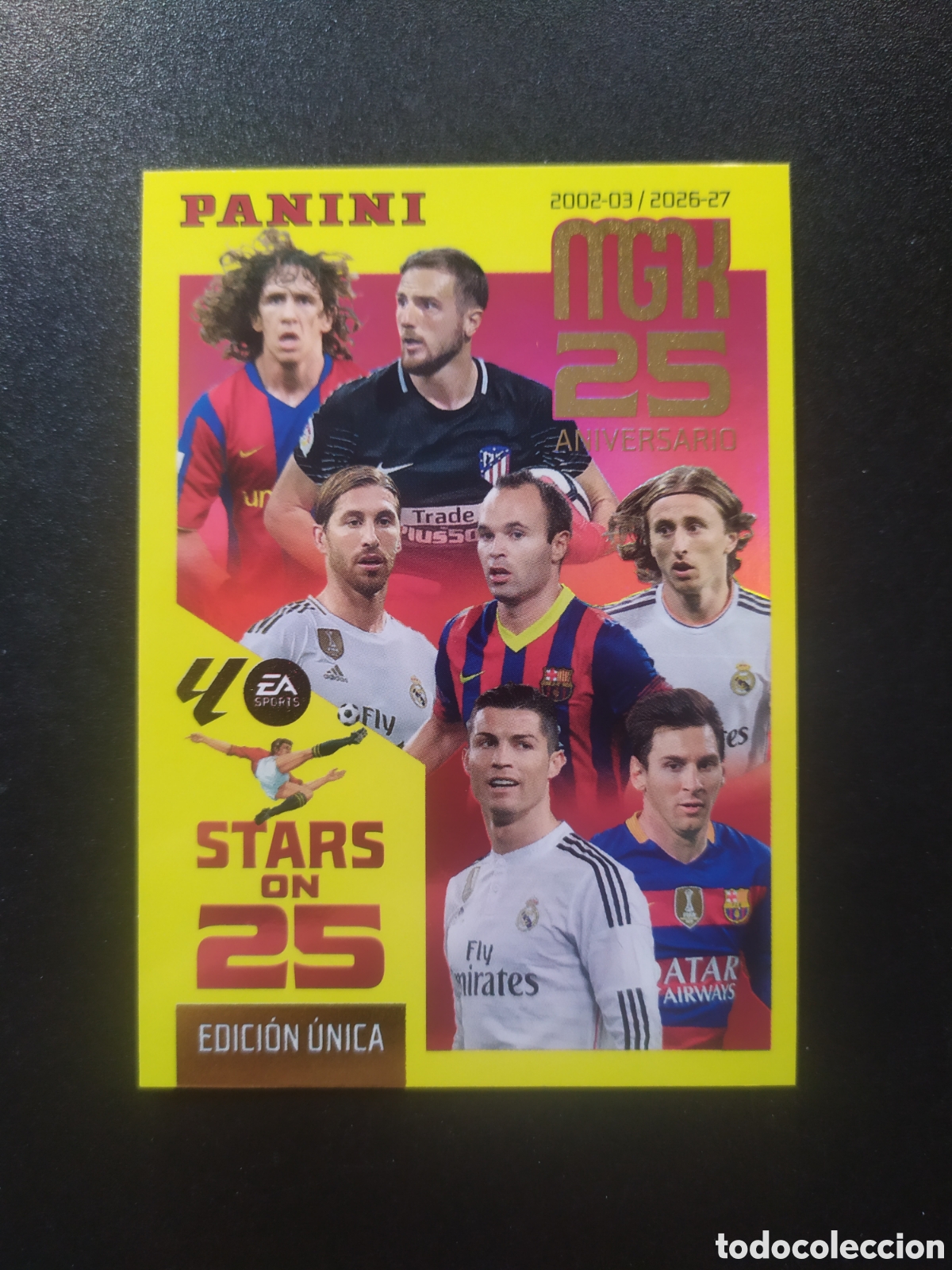 Cromos de f&uacute;tbol: Megacracks 2026 2027 26 27 panini Messi Cristiano Ronaldo Modric stars on 25 edici&oacute;n &uacute;nica n&deg; 425