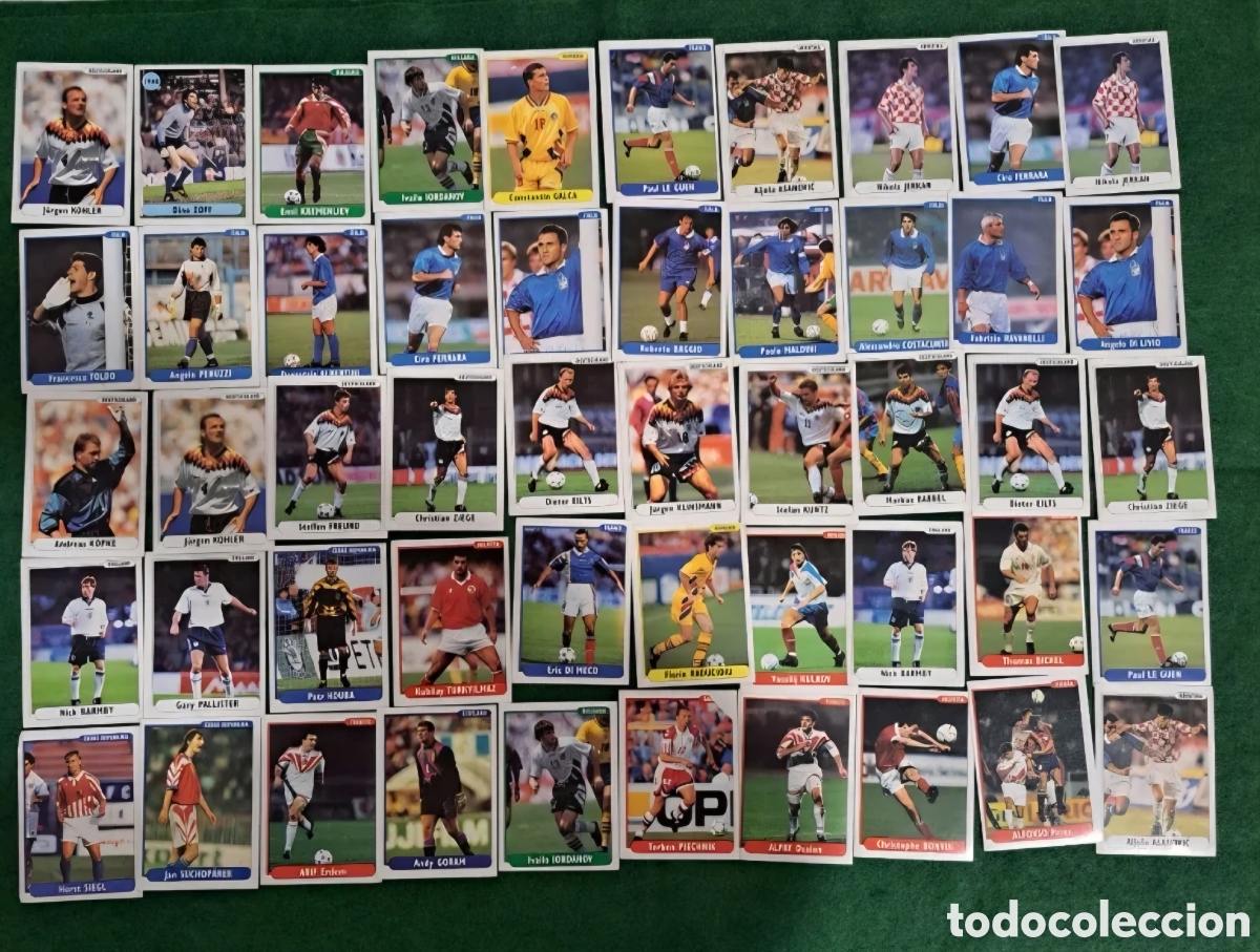 Cromos de f&uacute;tbol: 50 cromos Eurofoot 96. Eurocopa 96