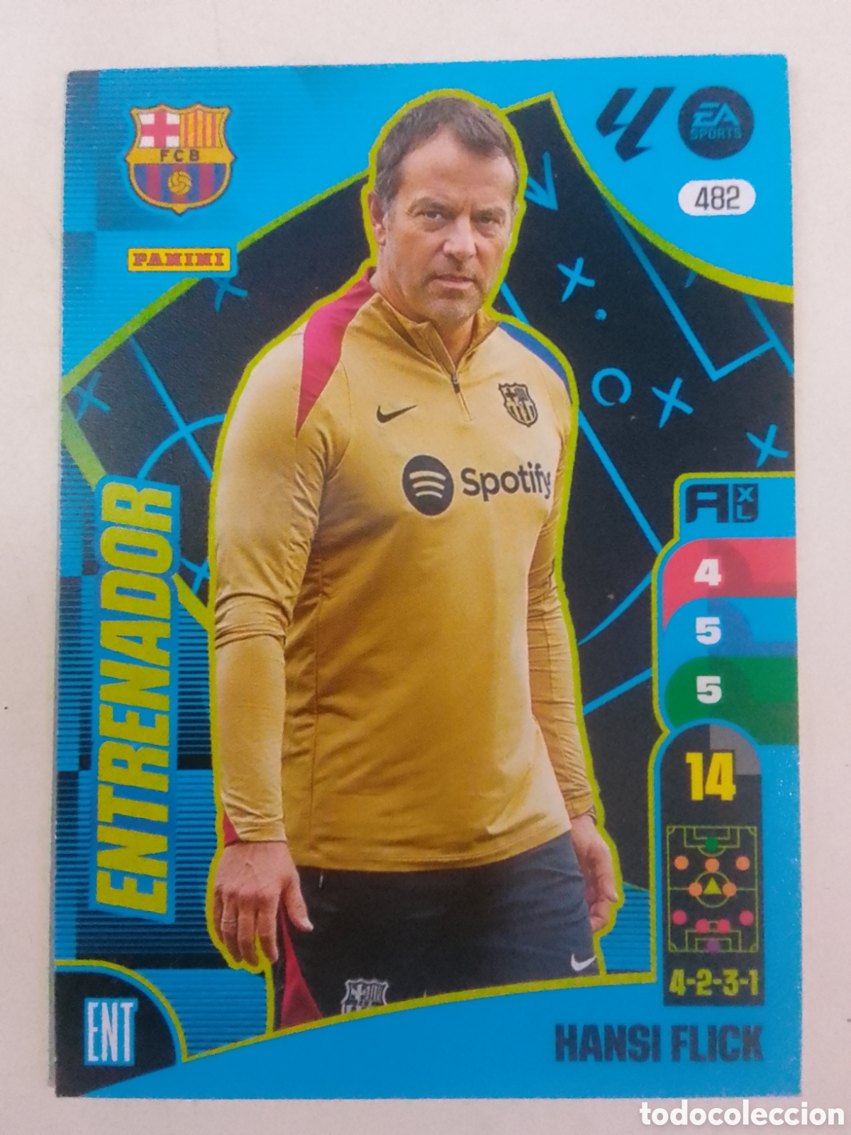 Cromos de f&uacute;tbol: Adrenalyn XL 2024-25 n&deg; 482 Hansi Flick &bull; Barcelona.