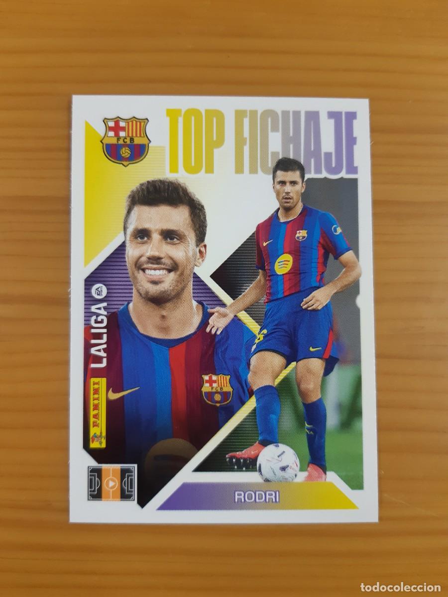 Cromos de f&uacute;tbol: TOP FICHAJE N&deg;67 RODRI BARCELONA LIGA ESTE 26-27 PANINI 2026 2027. NUEVO