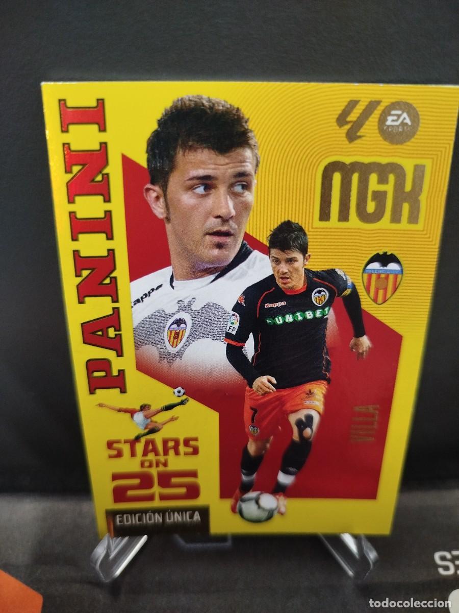 Cromos de f&uacute;tbol: Cromo 435 Stars on 25 David Villa MGK 26/27