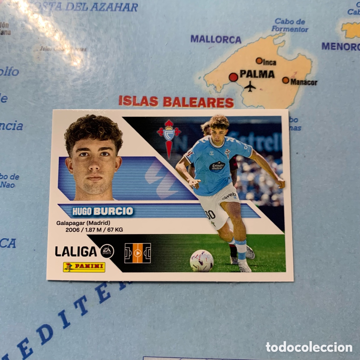 Cromos de f&uacute;tbol: Burcio coloca n&uacute;mero 14 Bis B del Celta cromo de la liga este 26-27 2026-2027