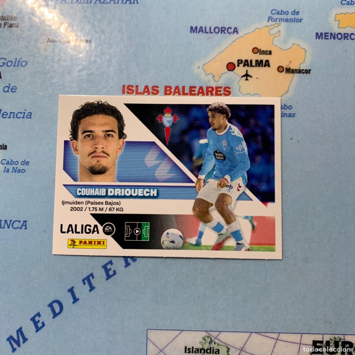 Cromos de f&uacute;tbol: Driouech coloca n&uacute;mero 15 Bis del Celta cromo de la liga este 26-27 2026-2027