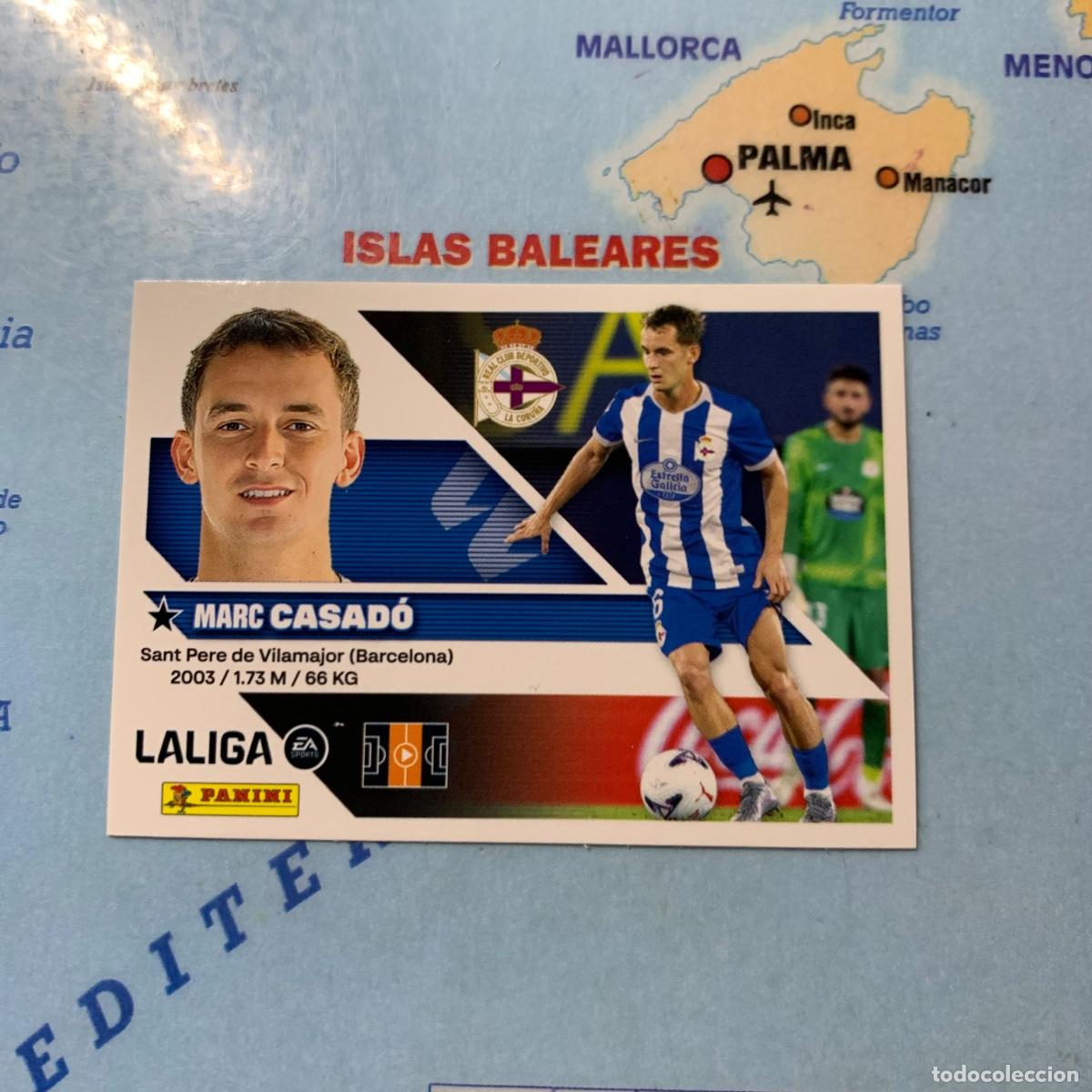 Cromos de f&uacute;tbol: Casado coloca n&uacute;mero 14 Bis B del Deportivo de La Coru&ntilde;a cromo de la liga este 26-27 2026-2027