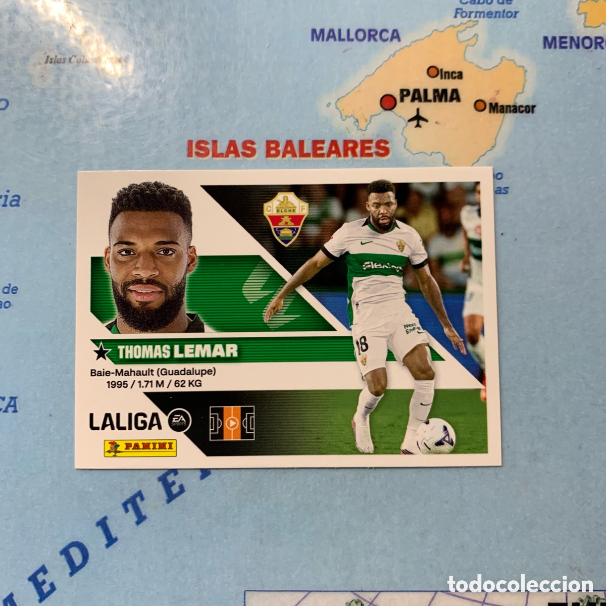 Cartes &agrave; collectionner de Football: Lemar coloca n&uacute;mero 15 Bis del Elche cromo de la liga este 26-27 2026-2027