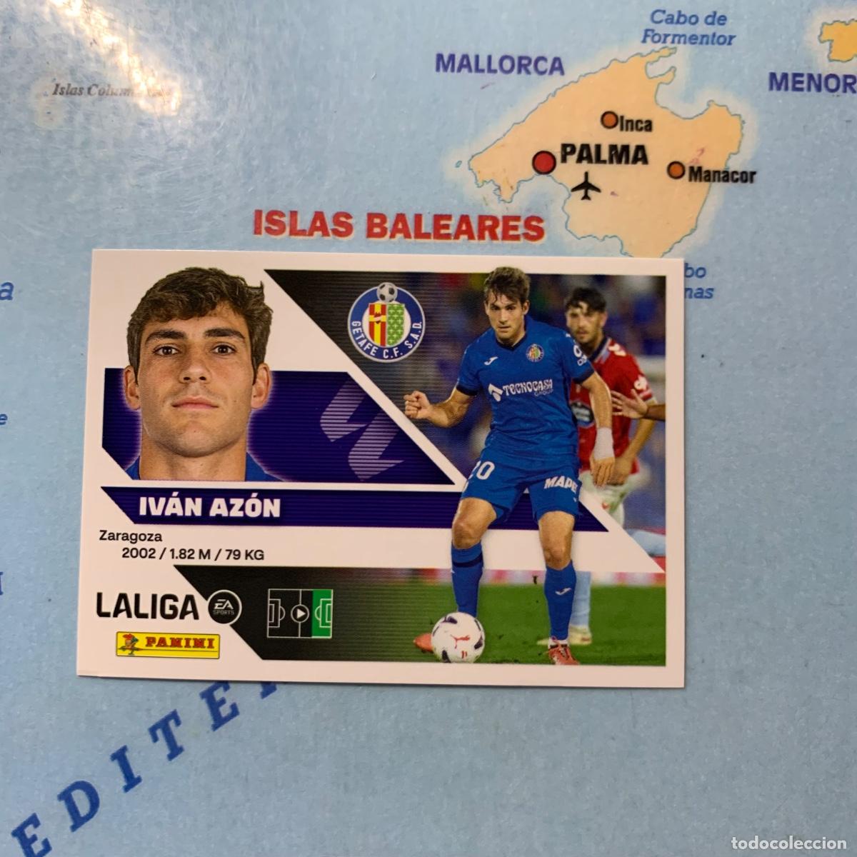 Football Stickers: Ivan Azon coloca n&uacute;mero 17 Bis del Getafe cromo de la liga este 26-27 2026-2027