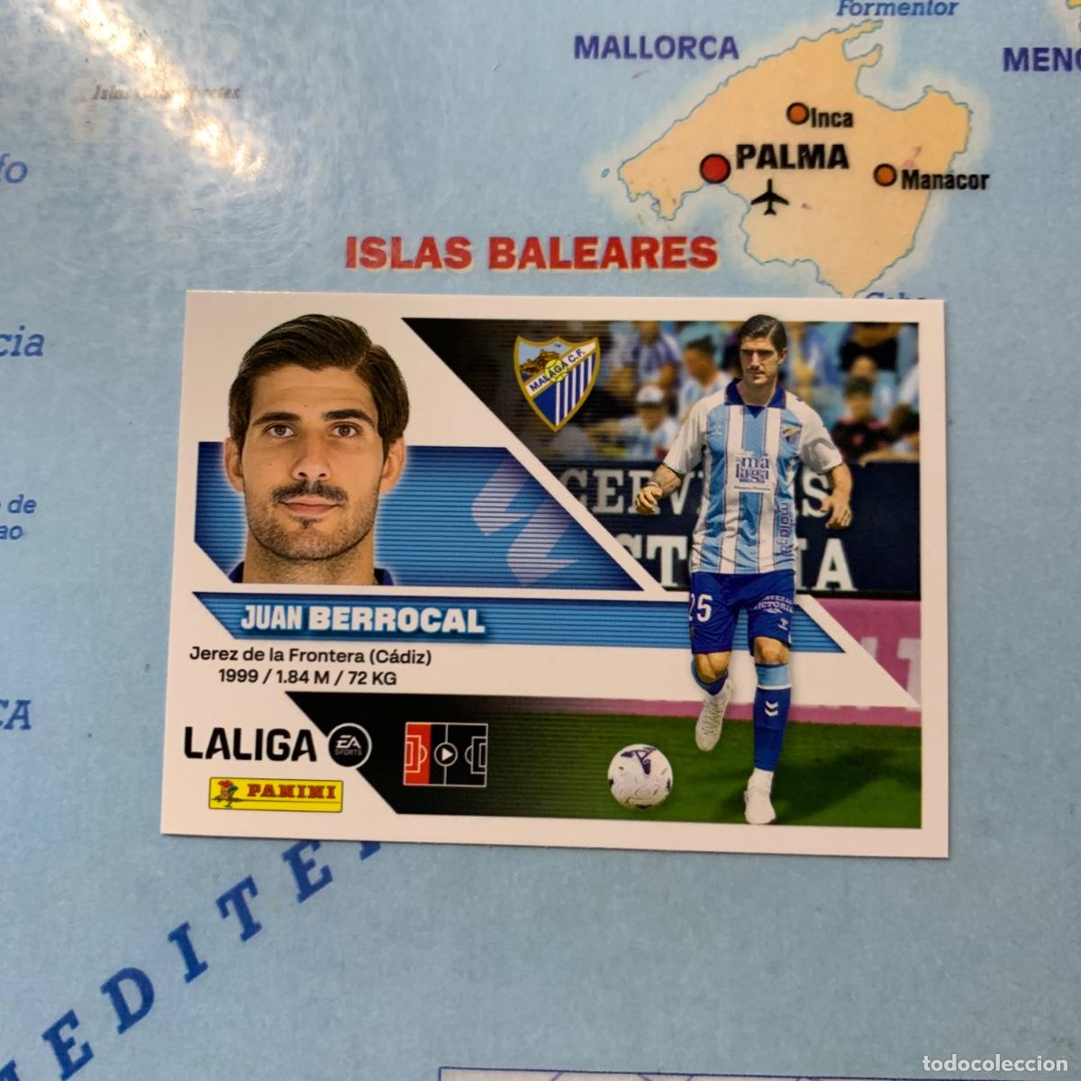 Football Stickers: Berrocal coloca n&uacute;mero 8 Bis Del Malaga cromo de la liga este 26-27 2026-2027