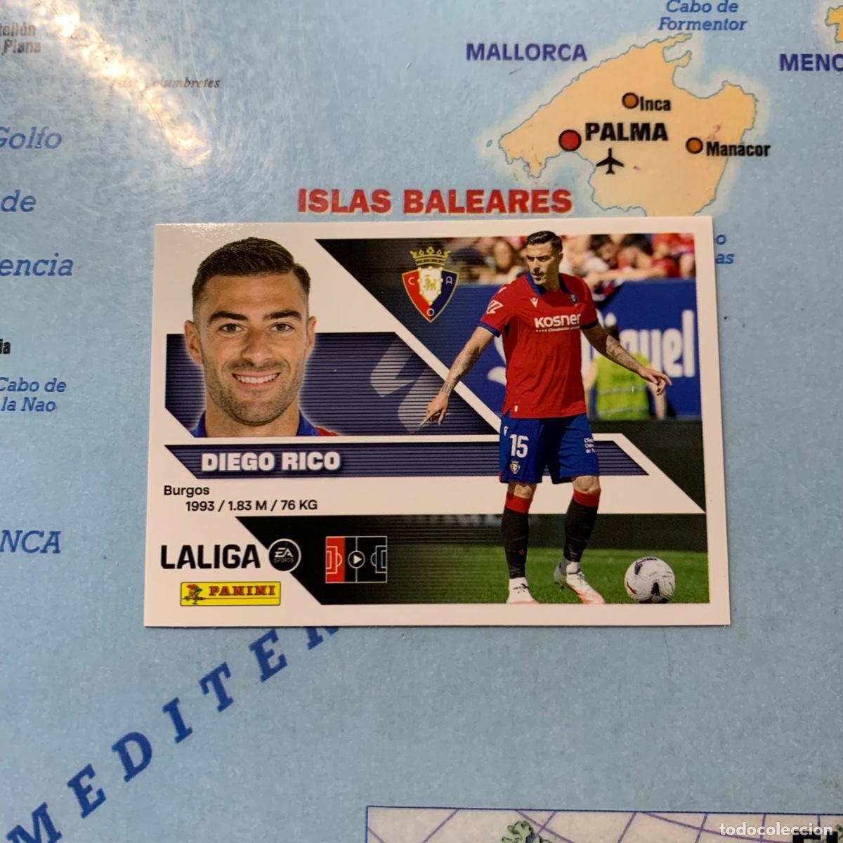 Football Stickers: Diego Rico coloca n&uacute;mero 9 Bis Del Osasuna cromo de la liga este 26-27 2026-2027