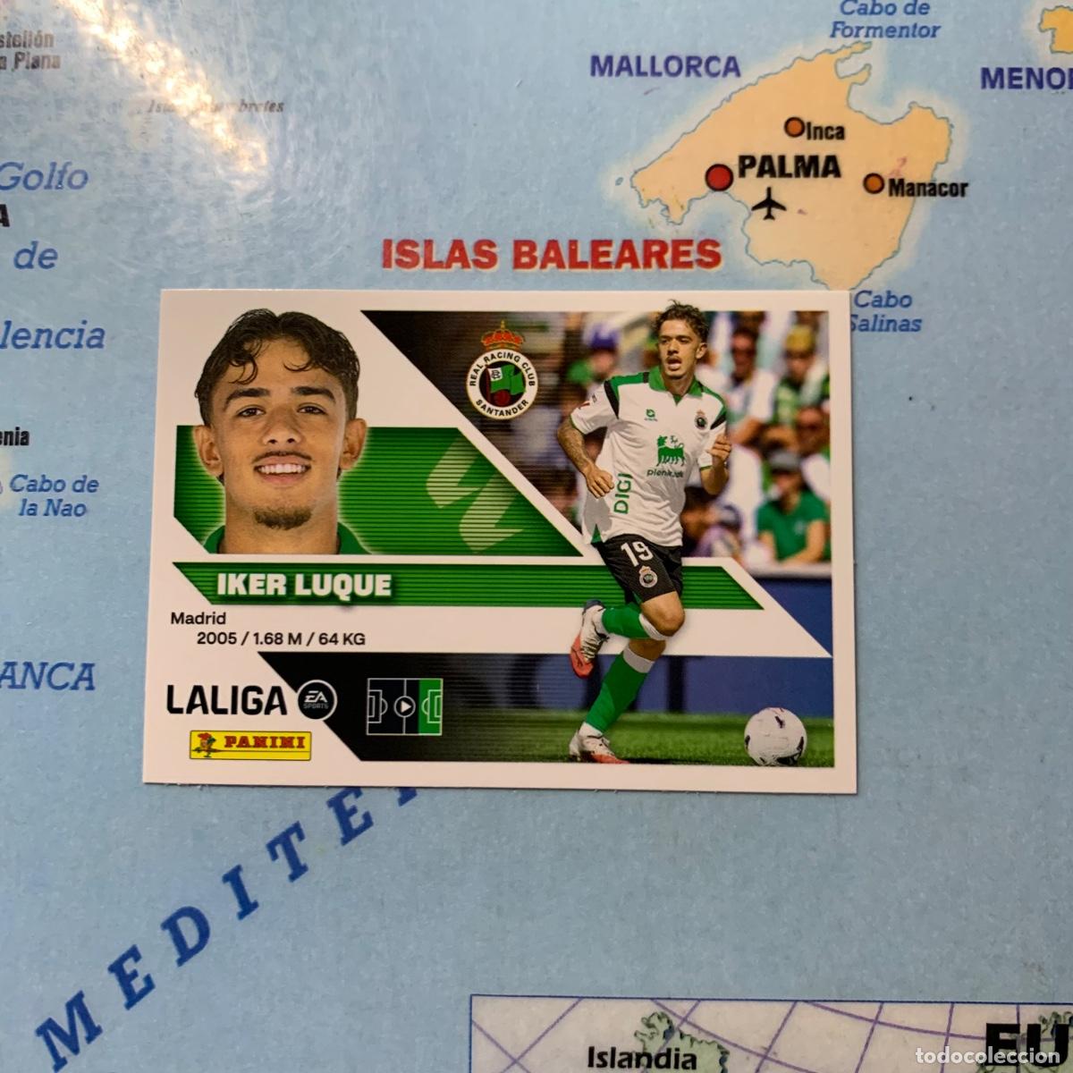 Cromos de f&uacute;tbol: Iker Luque coloca n&uacute;mero 19 Bis Del Racing De Santander cromo de la liga este 26-27 2026-2027
