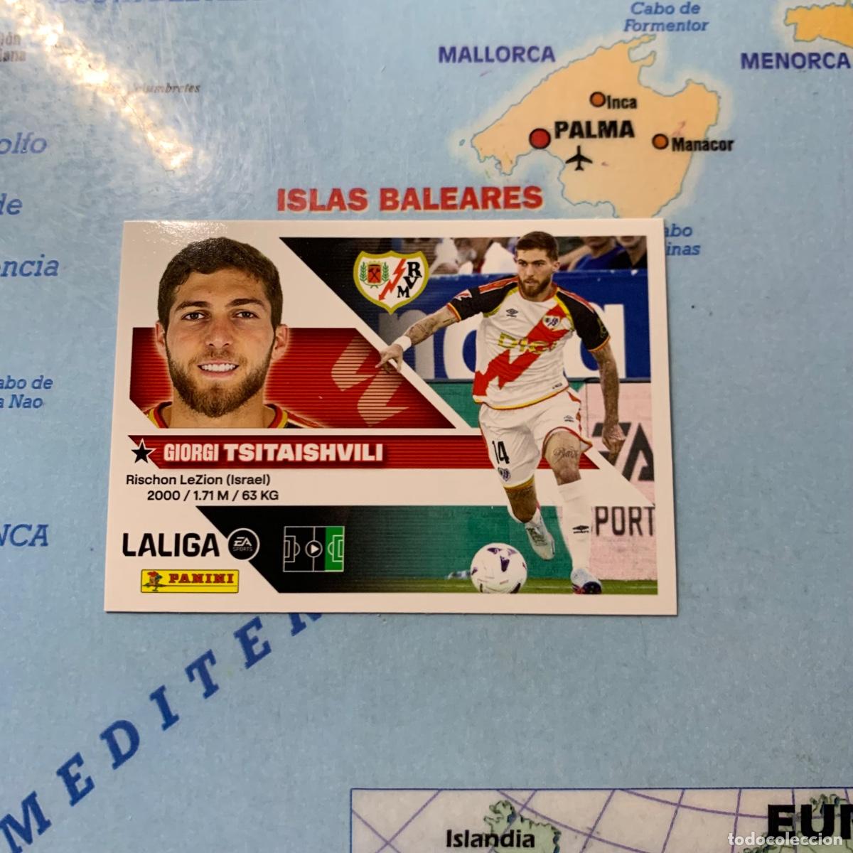Cromos de f&uacute;tbol: Tsitaishvili coloca n&uacute;mero 17 Bis Del Rayo Vallecano cromo de la liga este 26-27 2026-2027