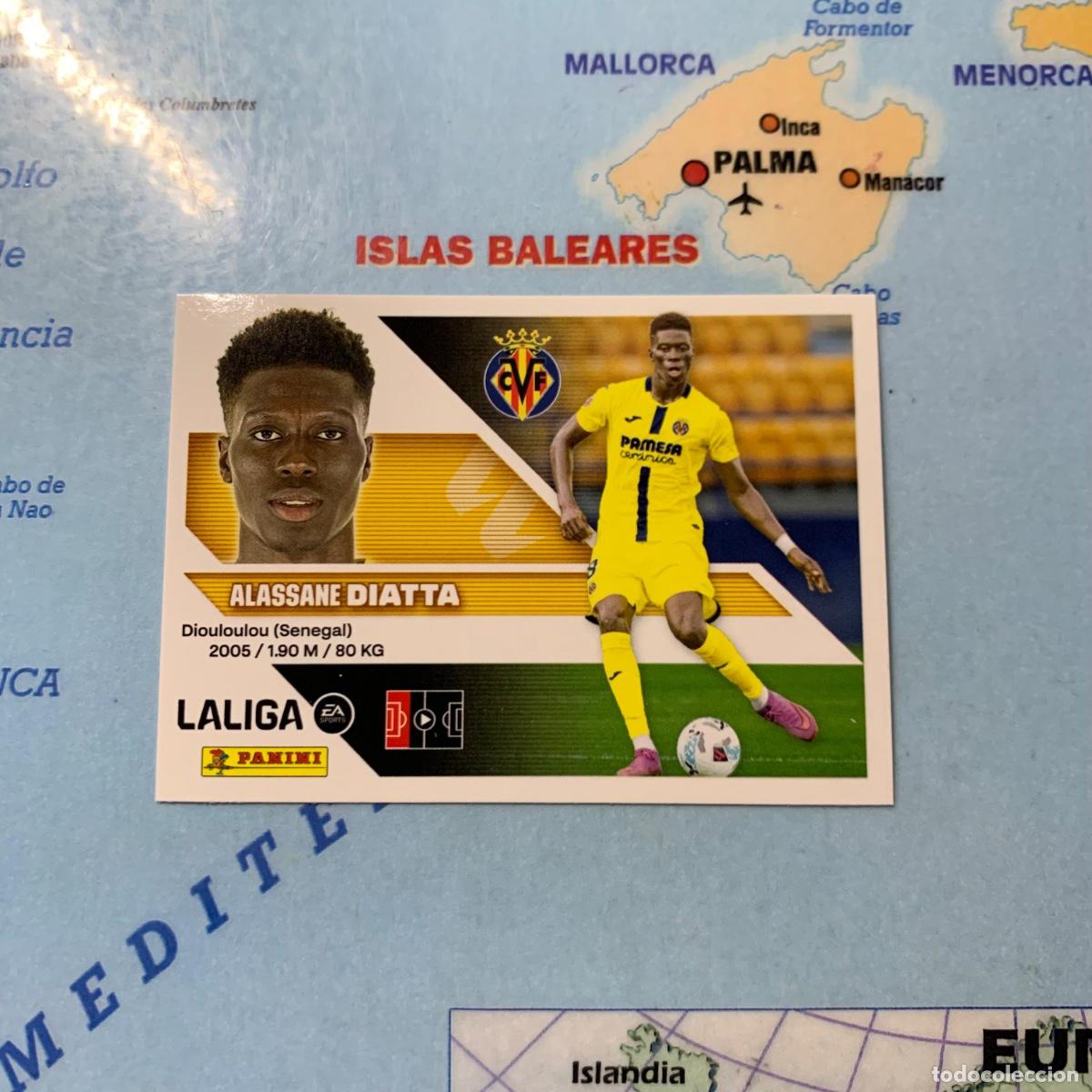 Cromos de Futebol: Diatta coloca n&uacute;mero 8 Bis Del Villarreal cromo de la liga este 26-27 2026-2027