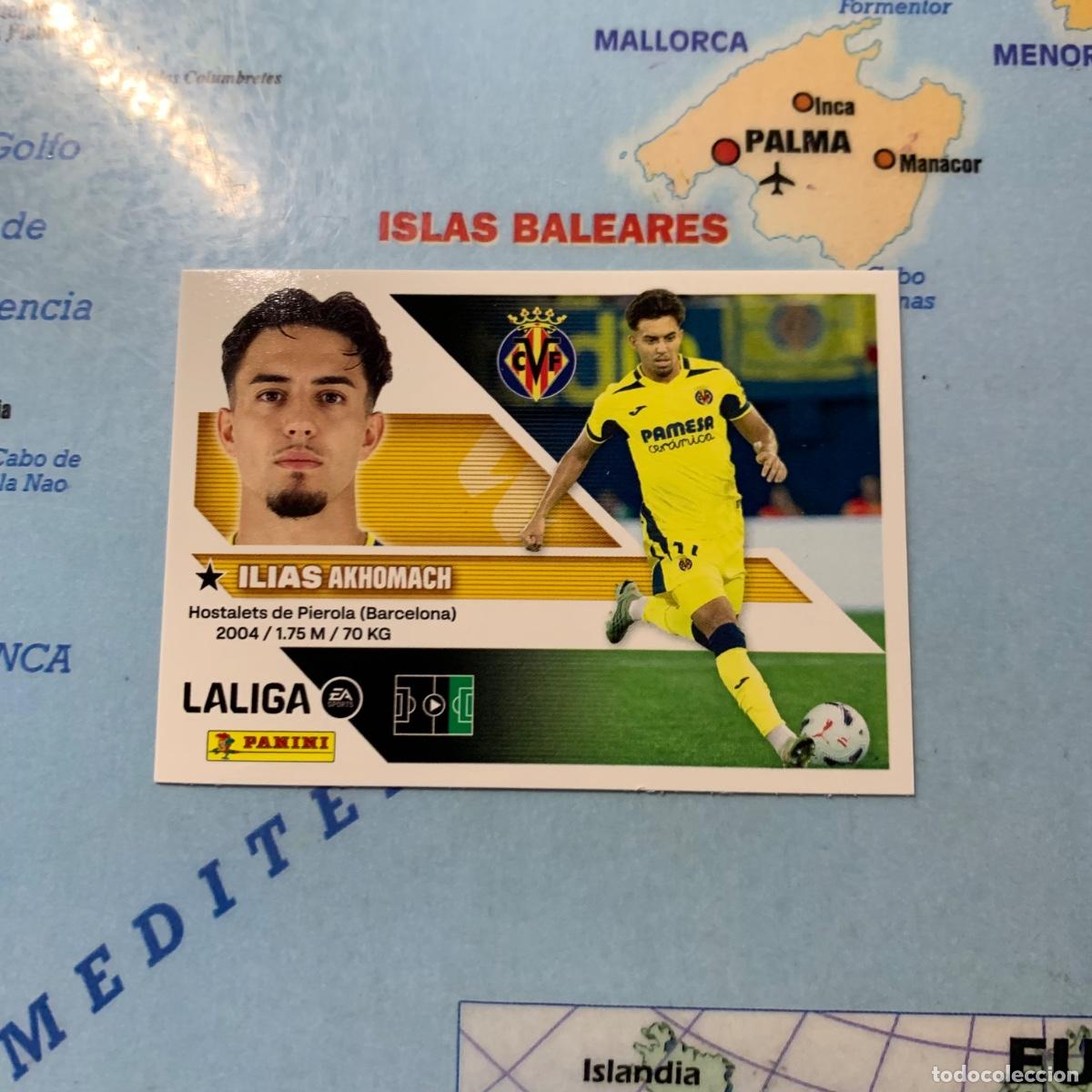 Cromos de f&uacute;tbol: Ilias coloca n&uacute;mero 16 Bis Del Villarreal cromo de la liga este 26-27 2026-2027