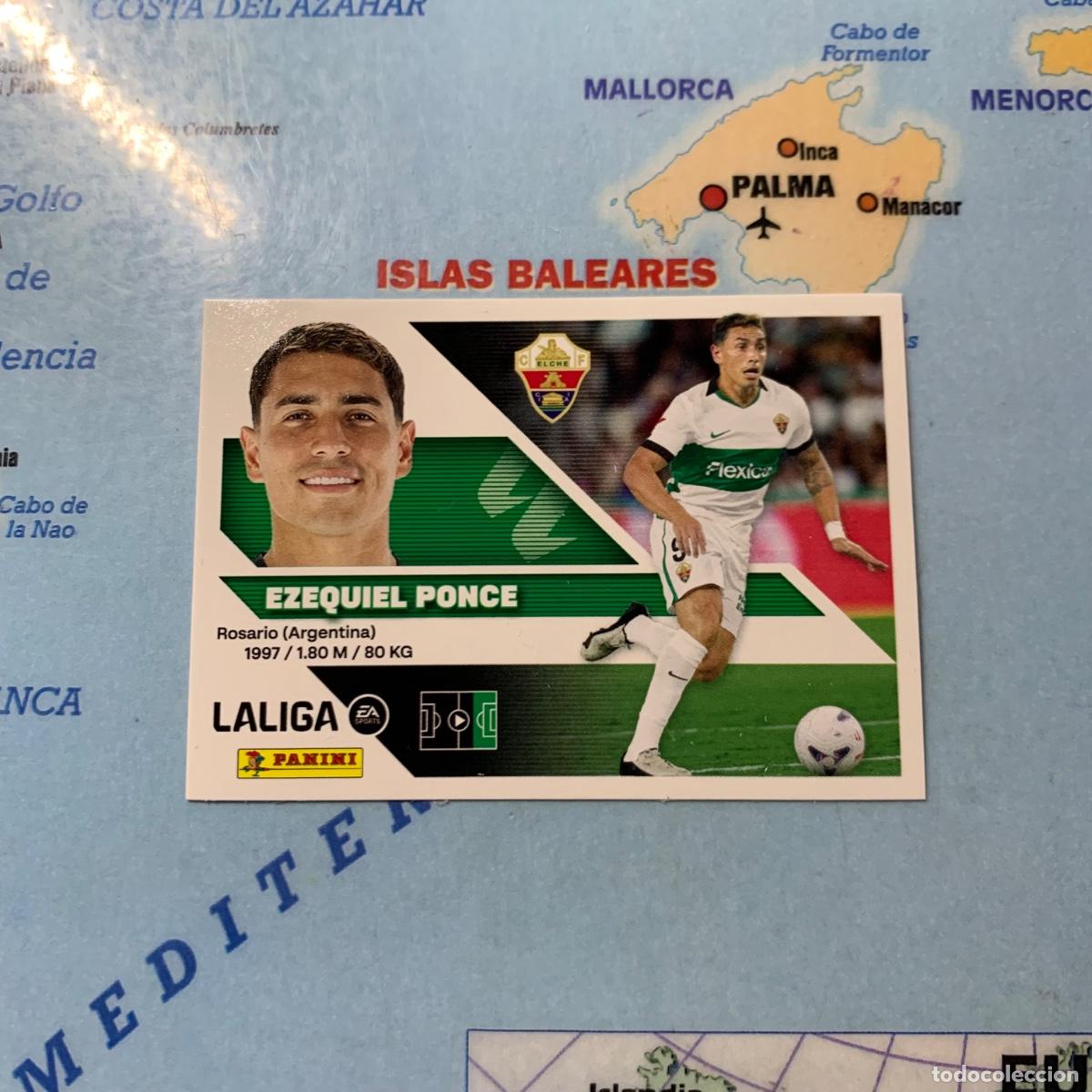 Cromos de f&uacute;tbol: Ezequiel Ponce &uacute;ltimo fichaje n&uacute;mero 41 del Elche cromo de la liga este 26-27 2026-2027