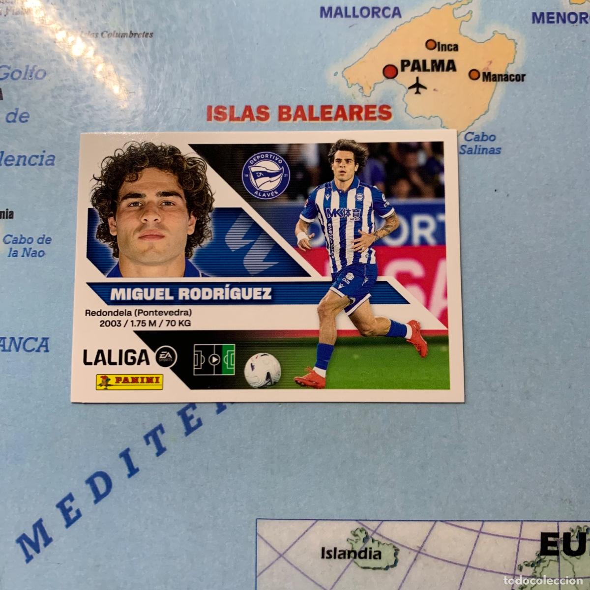 Cromos de f&uacute;tbol: Miguel Rodr&iacute;guez &uacute;ltimo fichaje n&uacute;mero 44 del Alav&eacute;s cromo de la liga este 26-27 2026-2027