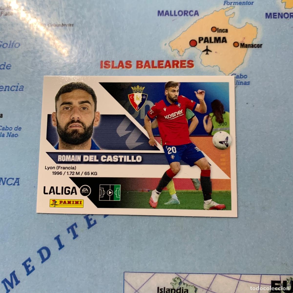 Cromos de f&uacute;tbol: Del Castillo &uacute;ltimo fichaje n&uacute;mero 46 del Osasuna cromo de la liga este 26-27 2026-2027