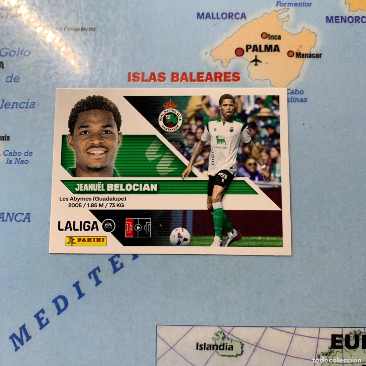 Cromos de f&uacute;tbol: Belocian &uacute;ltimo fichaje n&uacute;mero 47 del Racing De Santander cromo de la liga este 26-27 2026-2027
