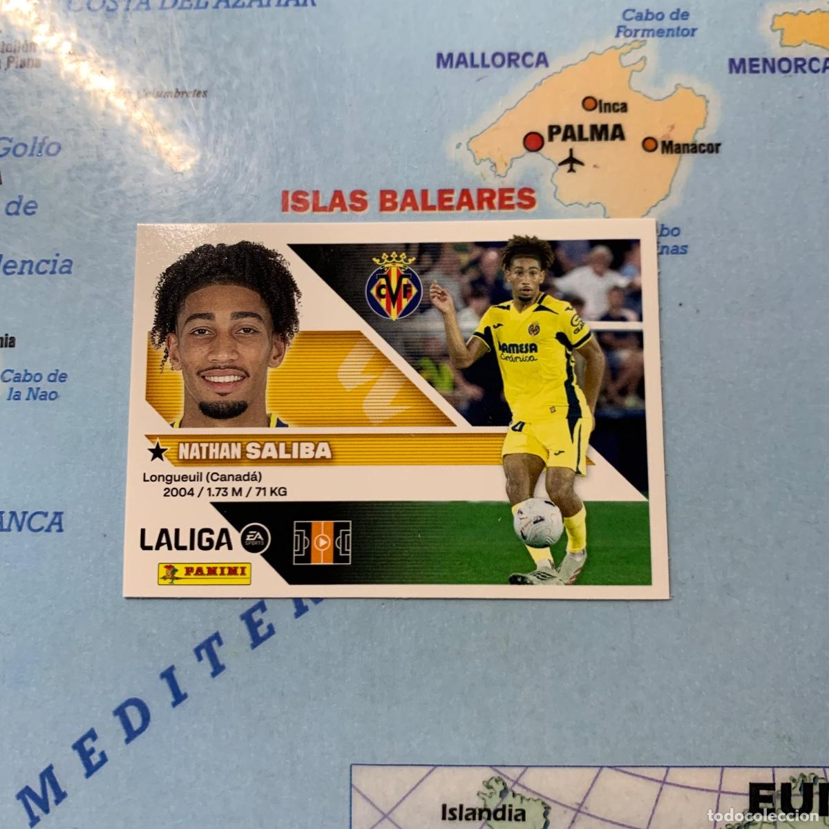 Cromos de f&uacute;tbol: Saliba &uacute;ltimo fichaje n&uacute;mero 51 del Villarreal cromo de la liga este 26-27 2026-2027