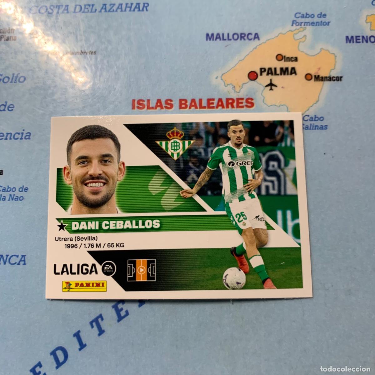 Cromos de f&uacute;tbol: Ceballos &uacute;ltimo fichaje n&uacute;mero 65 Del Betis cromo de la liga este 26-27 2026-2027