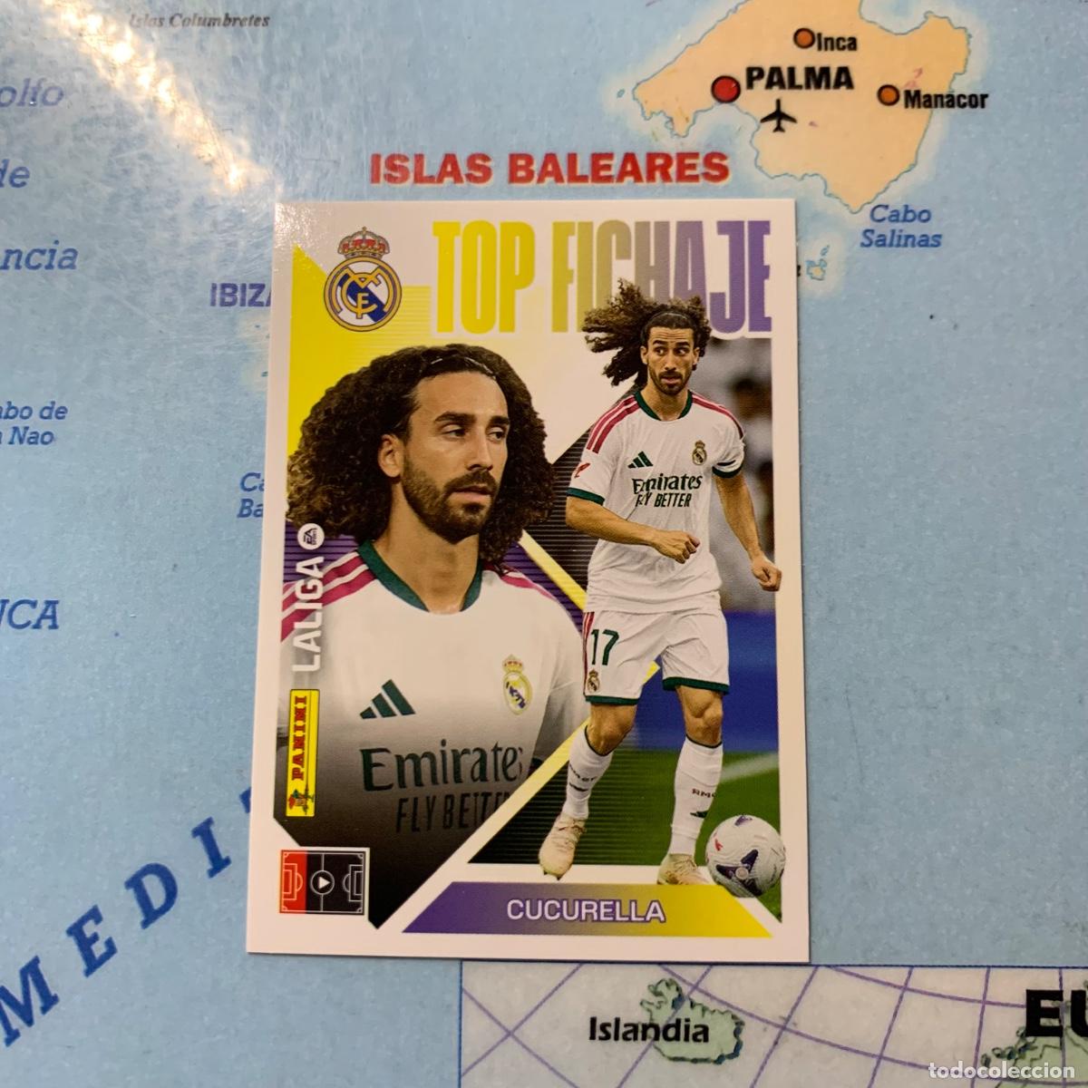 Cromos de f&uacute;tbol: Cucurella &uacute;ltimo fichaje top n&uacute;mero 67 Del Real Madrid cromo de la liga este 26-27 2026-2027