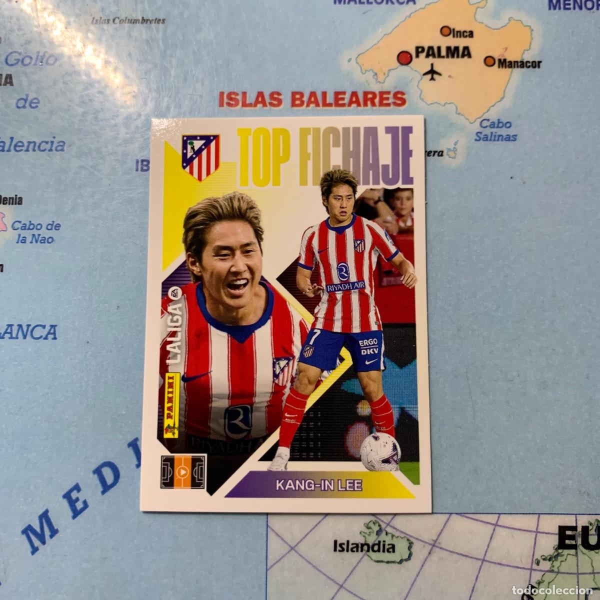 Cromos de f&uacute;tbol: Kang-in lee &uacute;ltimo fichaje top n&uacute;mero 68 Del Atl&eacute;tico Madrid cromo de la liga este 26-27 2026-2027