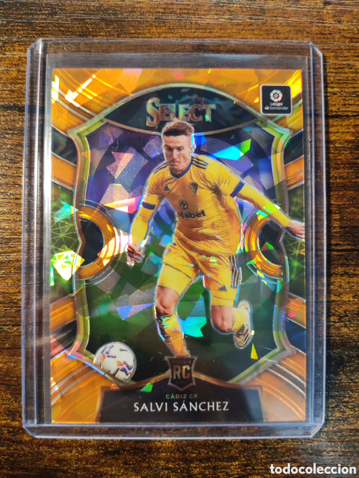 Cromos de f&uacute;tbol: Salvi S&aacute;nchez C&aacute;diz Select Orange Ice /23 #10 Chronicles La Liga 20-21