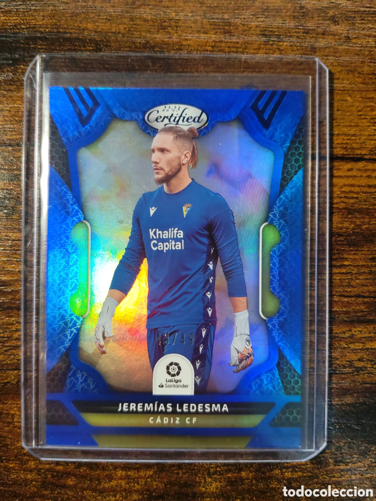 Cromos de f&uacute;tbol: Jeremias Ledesma C&aacute;diz Certified Blue /49 #129 Chronicles La Liga 22-23