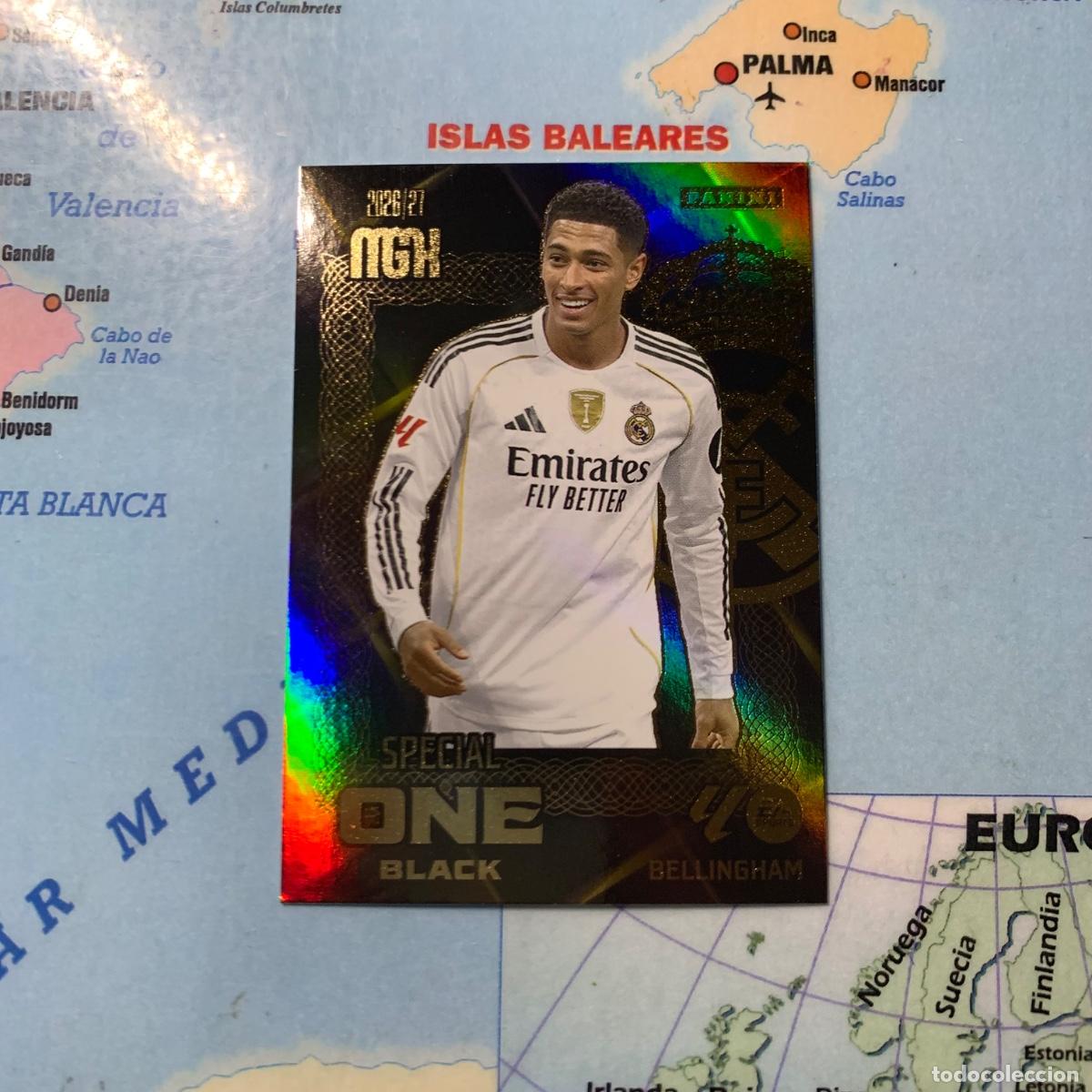 Cromos de f&uacute;tbol: Bellingham Special One Black Del Real Madrid megacracks 26-27 2026-2027