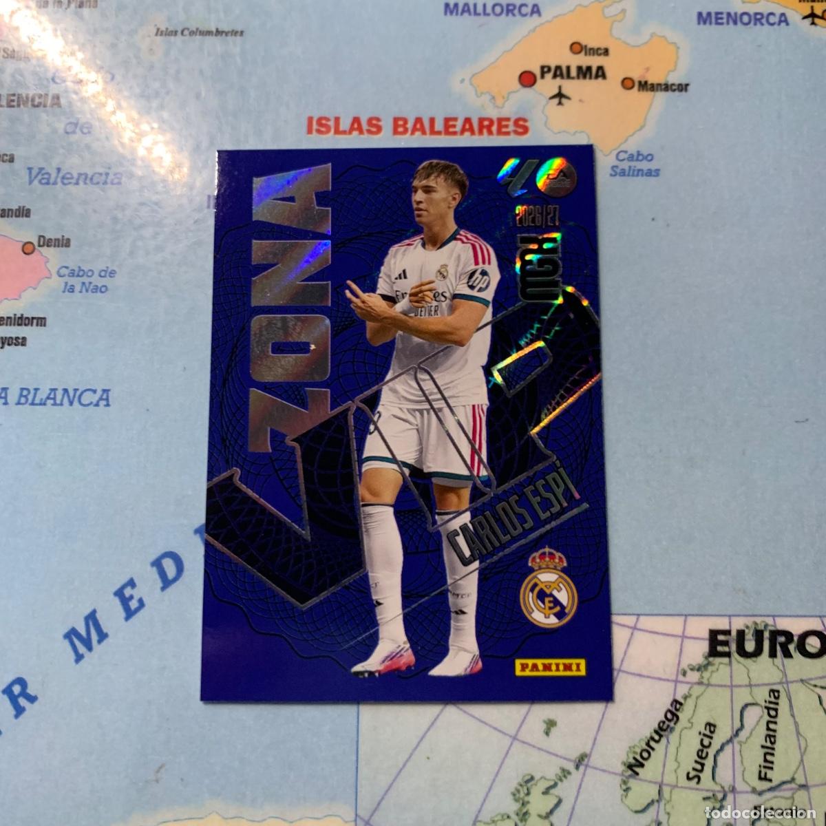Cromos de f&uacute;tbol: Carlos Espi nuevo vip n&uacute;mero 521 Del Real Madrid megacracks 26-27 2026-2027