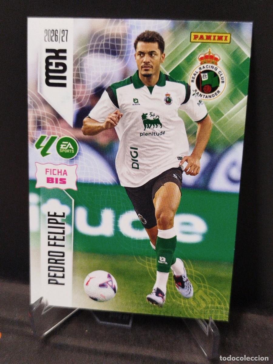Cromos de f&uacute;tbol: Cromo 277 BIS Pedro Felipe Racing MGK 26/27