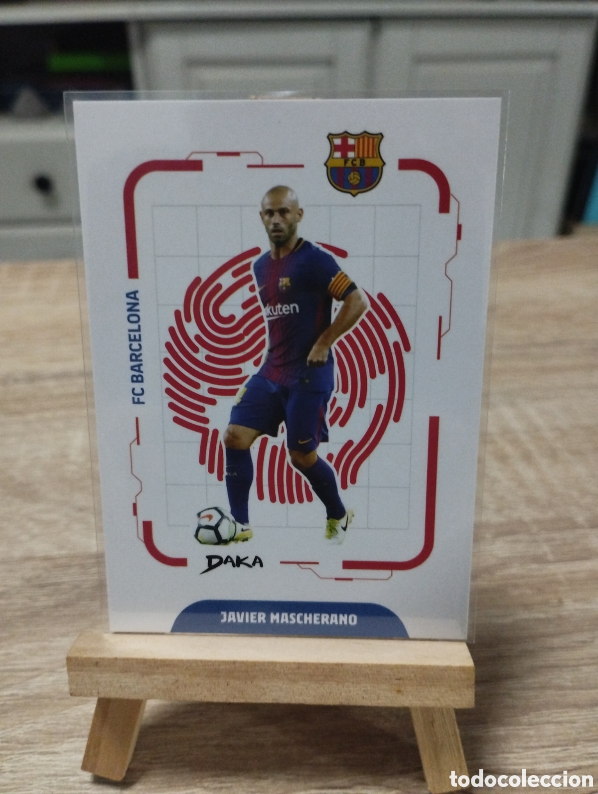 Cromos de f&uacute;tbol: Carta Javier Mascherano FC Barcelona Serie Locked