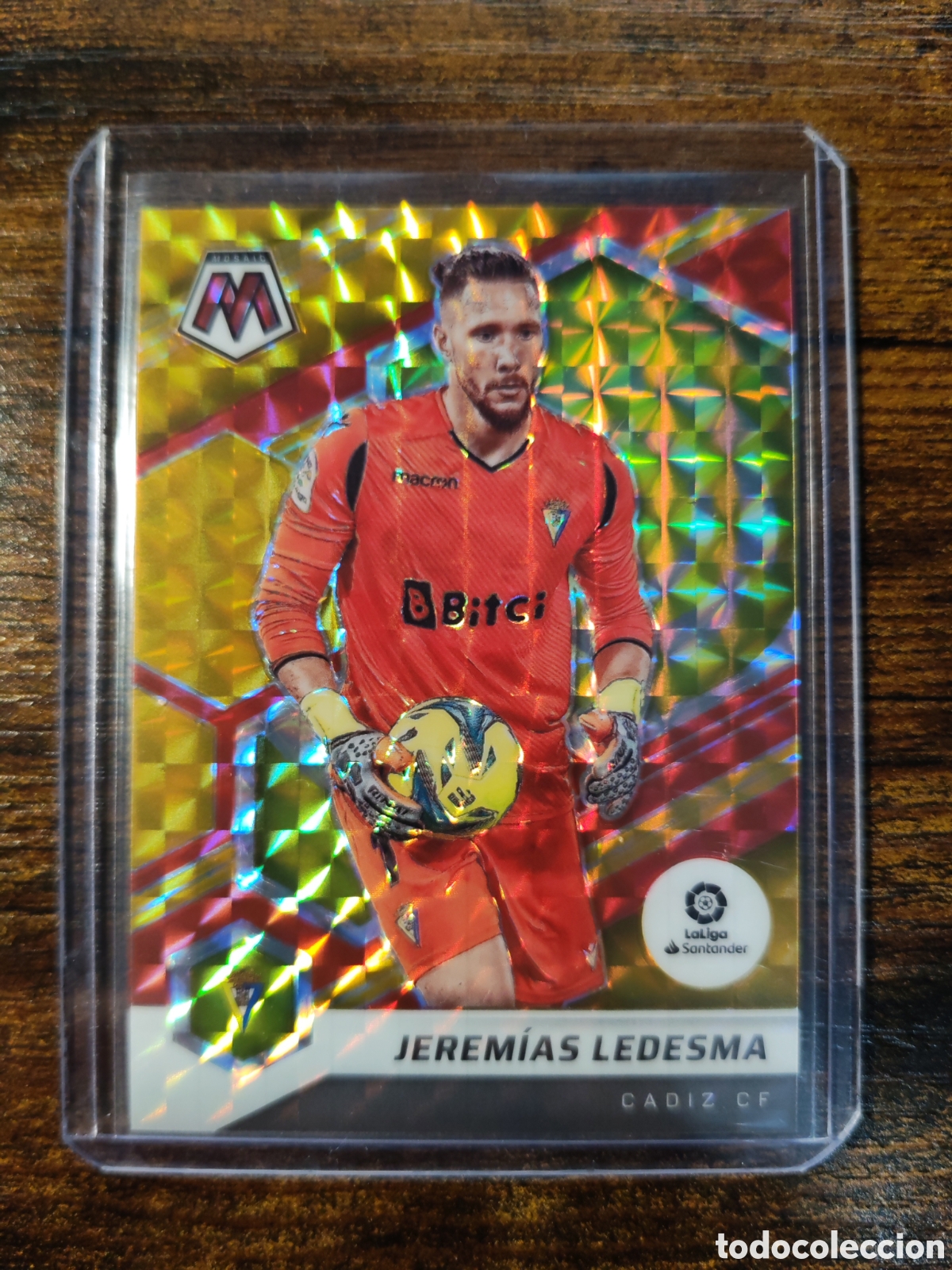 Cromos de f&uacute;tbol: Jeremias Ledesma C&aacute;diz Mosaic Orange Fluorescent /25 #107 Mosaic La Liga 21-22