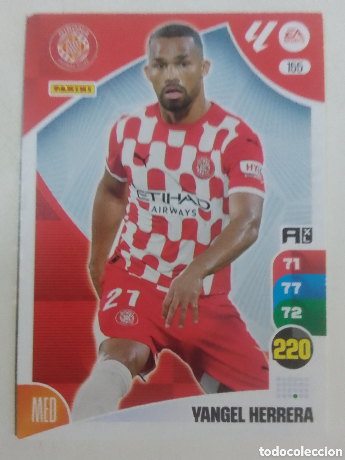 Cromos de f&uacute;tbol: Adrenalyn XL 2024-25 n&deg; 155 Yangel Herrera &bull; Girona.