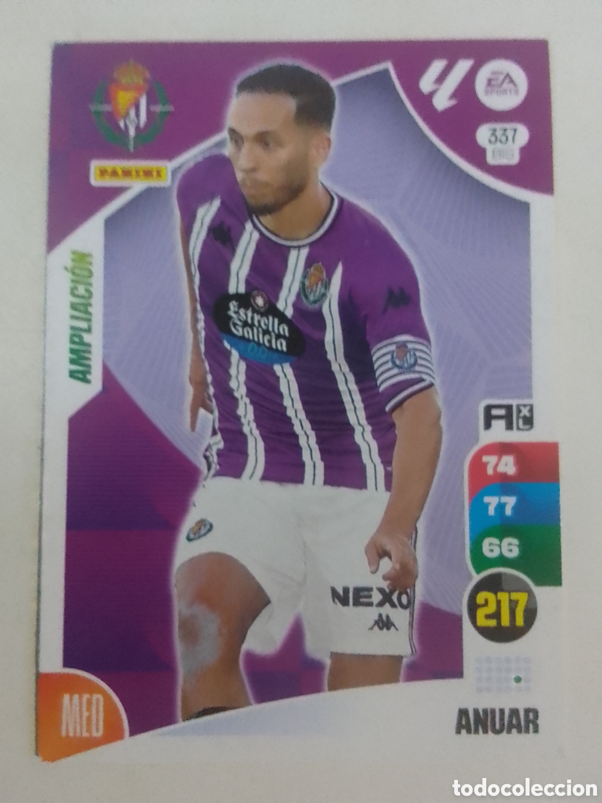 Cromos de f&uacute;tbol: Adrenalyn XL 2024-25 n&deg; 337 BIS Anuar &bull; Valladolid.