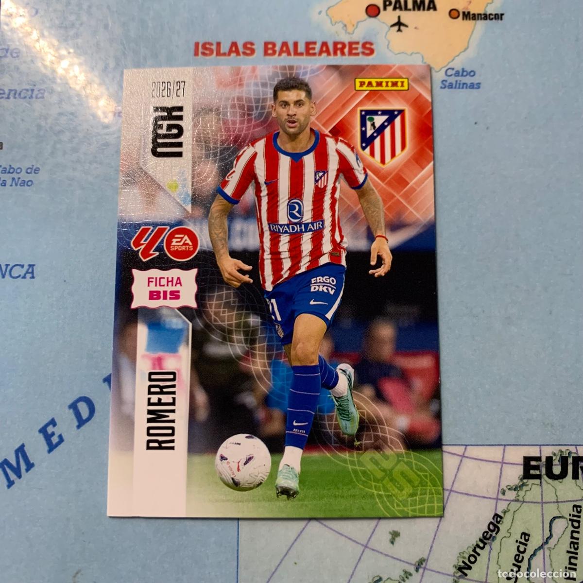 Cromos de f&uacute;tbol: Romero n&uacute;mero 61 Bis del Atletico de Madrid megacracks 26-27 2026-2027
