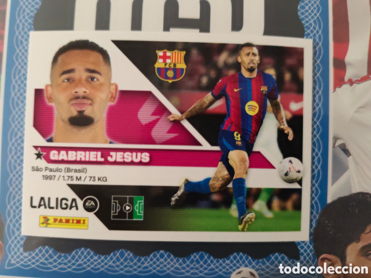 Cromos de f&uacute;tbol: LIGA ESTE 2026 2027 26 27 - PANINI - &Uacute;LTIMOS FICHAJES N&ordm; 63 GABRIEL JES&Uacute;S BARCELONA