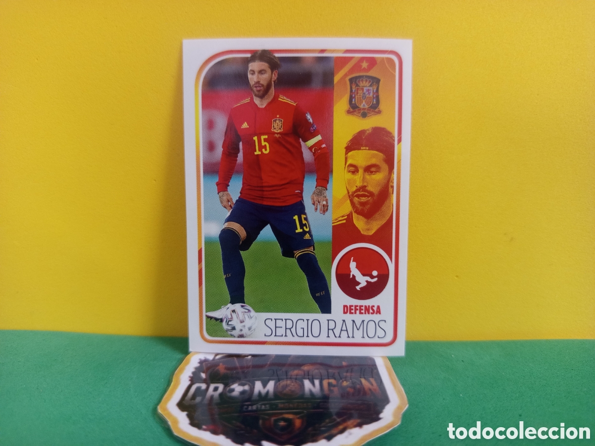 Cromos de f&uacute;tbol: ❇️ CROMO ⚽ SERGIO RAMOS ESPA&Ntilde;A 27 EL &Aacute;LBUM DE LA SELECCI&Oacute;N CARREFOUR PANINI FAMILY SIN PEGAR ❇️