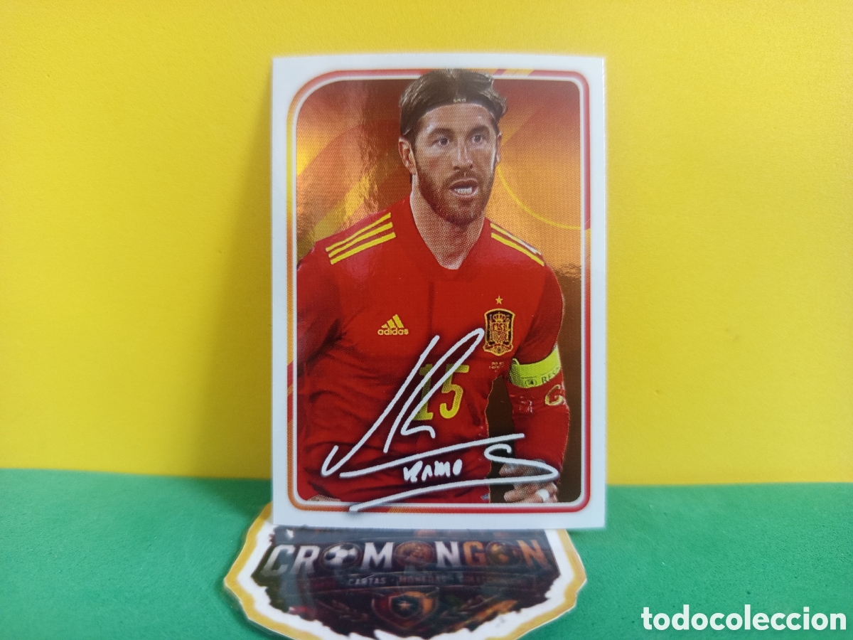 Cromos de f&uacute;tbol: ❇️ CROMO ⚽ SERGIO RAMOS ESPA&Ntilde;A 28 EL &Aacute;LBUM DE LA SELECCI&Oacute;N CARREFOUR PANINI FAMILY SIN PEGAR ❇️