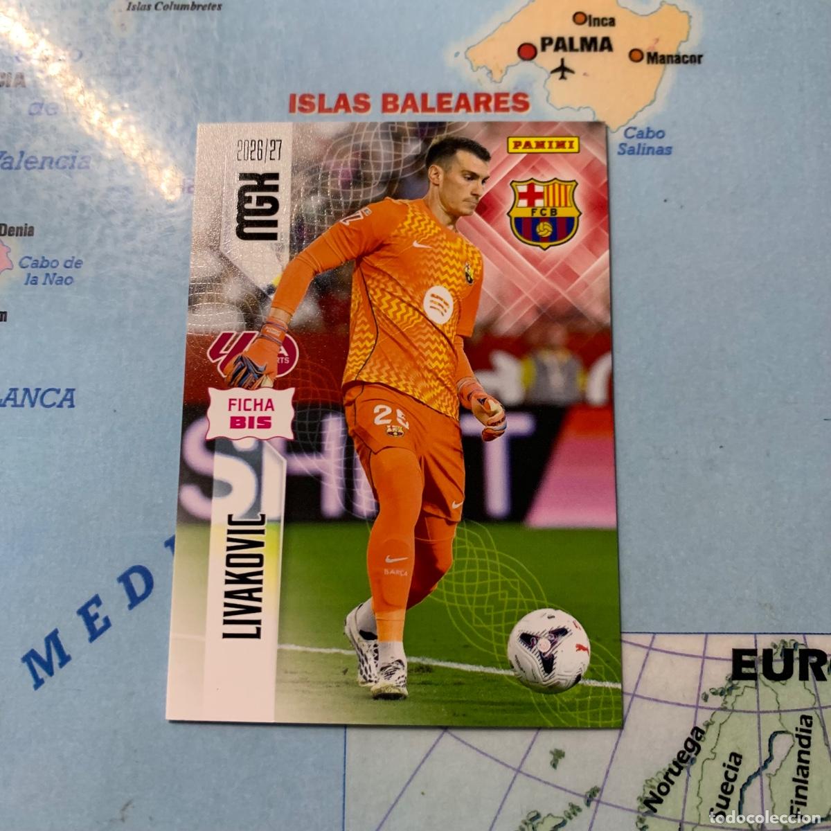 Cromos de f&uacute;tbol: Livakovic n&uacute;mero 75 Bis del Barcelona megacracks 26-27 2026-2027