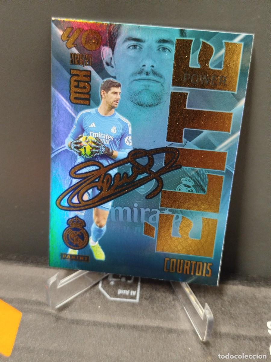 Cromos de f&uacute;tbol: Cromo Elite Power 4P Courtois MGK 26/27