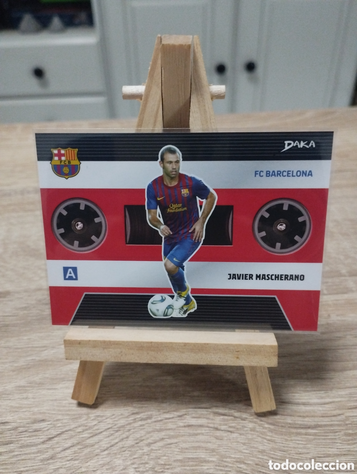 Cromos de f&uacute;tbol: Cromo Javier Mascherano FC Barcelona