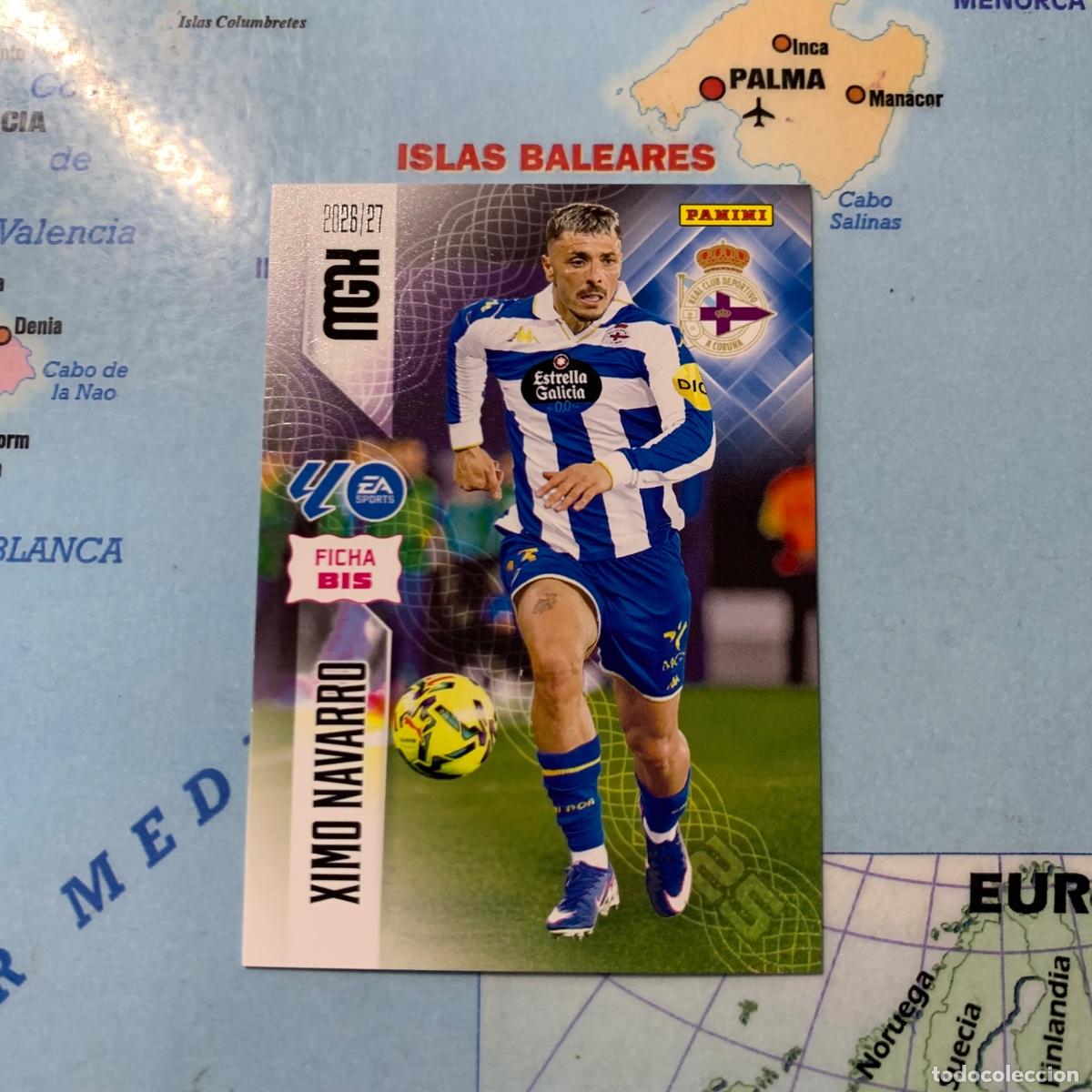 Cromos de f&uacute;tbol: Ximo Navarro n&uacute;mero 130 Bis del Deportivo de La Coru&ntilde;a megacracks 26-27 2026-2027