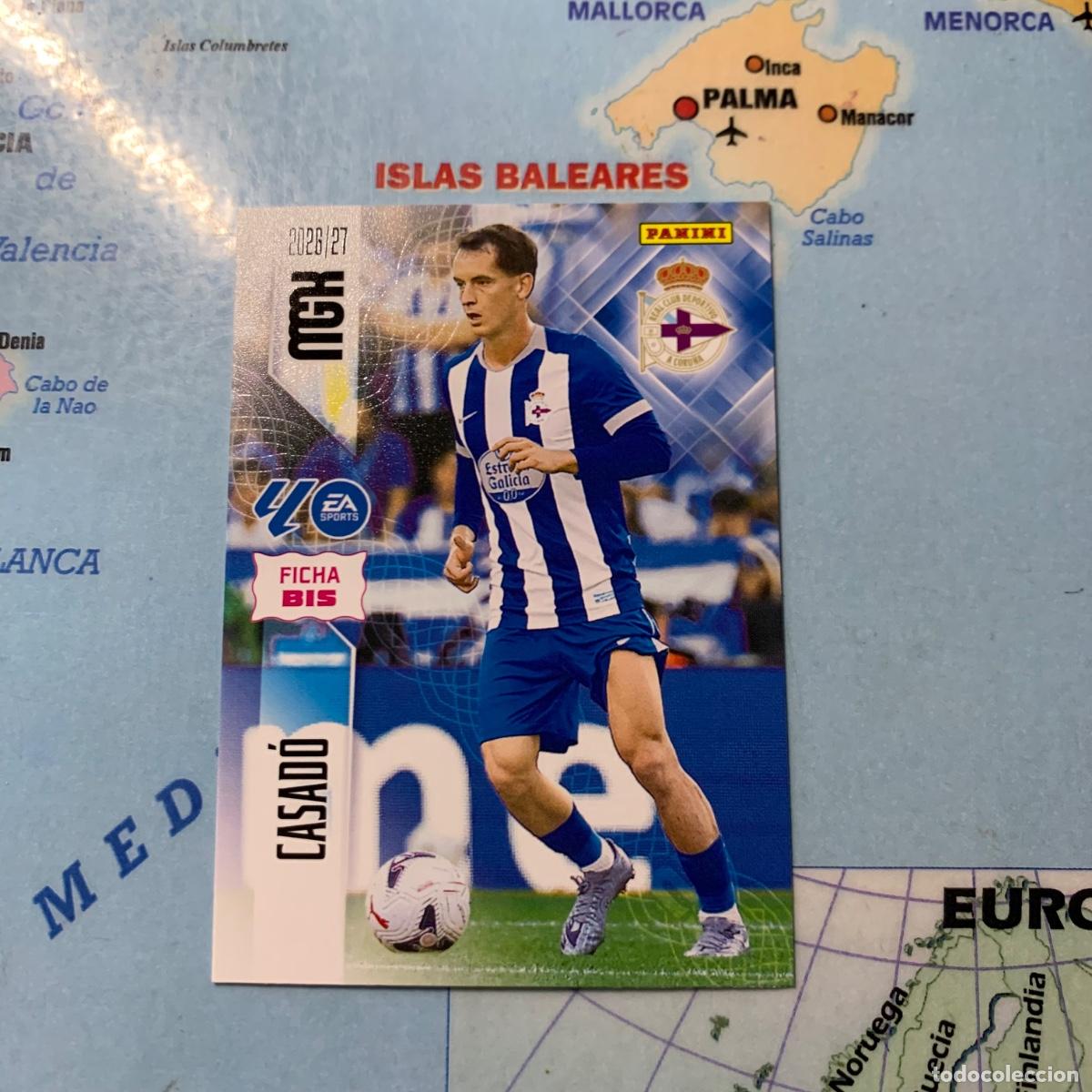 Cromos de f&uacute;tbol: Casado n&uacute;mero 139 Bis del Deportivo de La Coru&ntilde;a megacracks 26-27 2026-2027