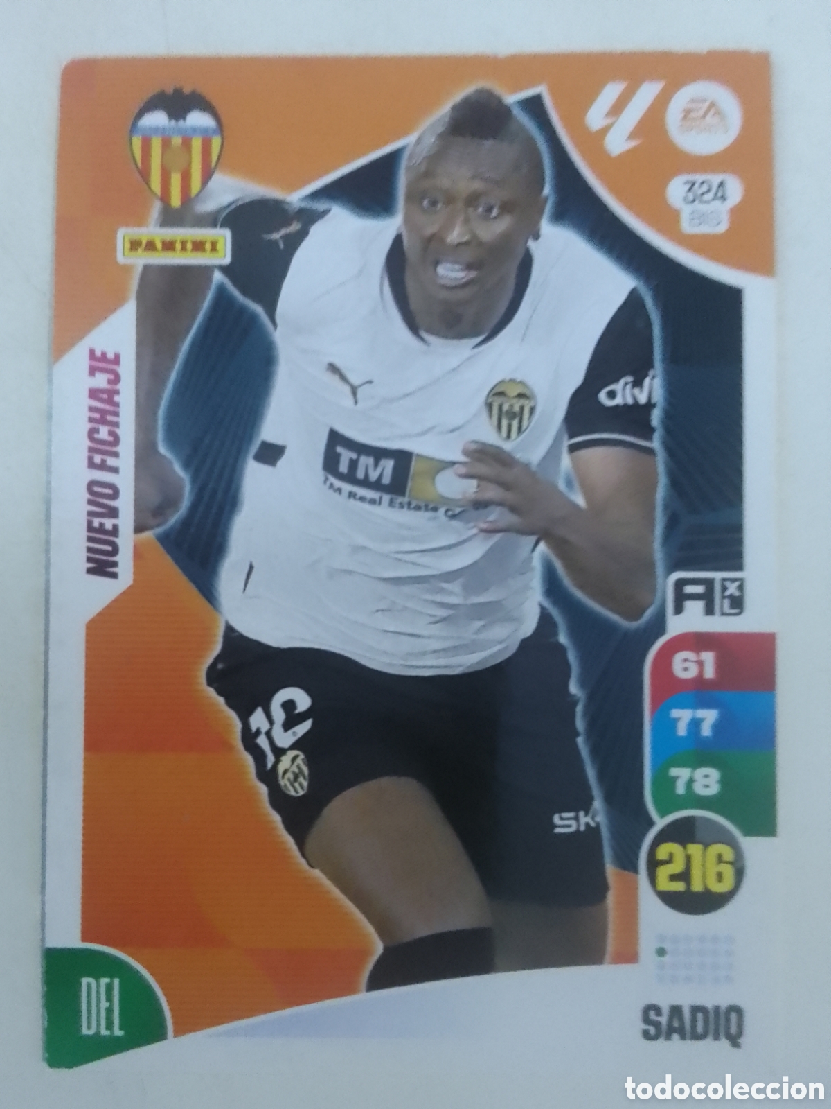 Cromos de f&uacute;tbol: Adrenalyn XL 2024-25 n&deg; 324 BIS Sadiq &bull; Valencia.