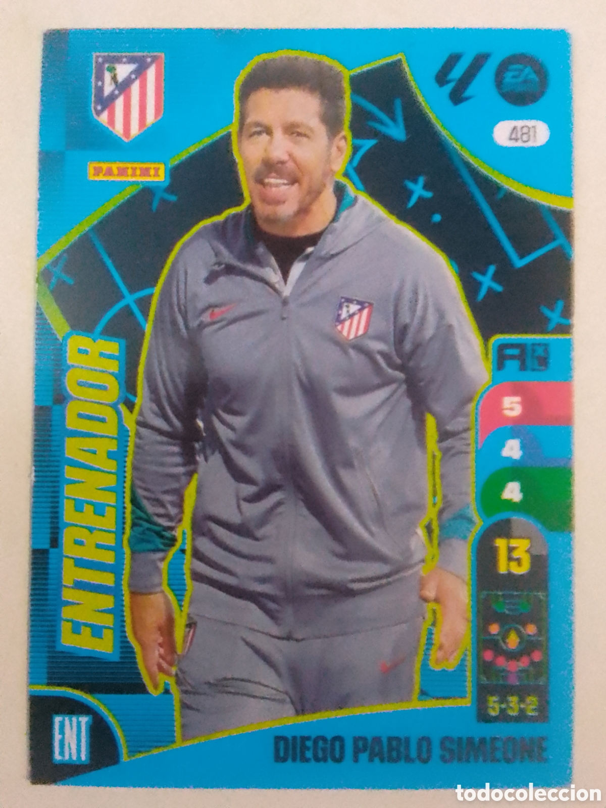 Cromos de f&uacute;tbol: Adrenalyn XL 2024-25 n&deg; 481 Diego Pablo Simeone &bull; Atl&eacute;tico de Madrid.