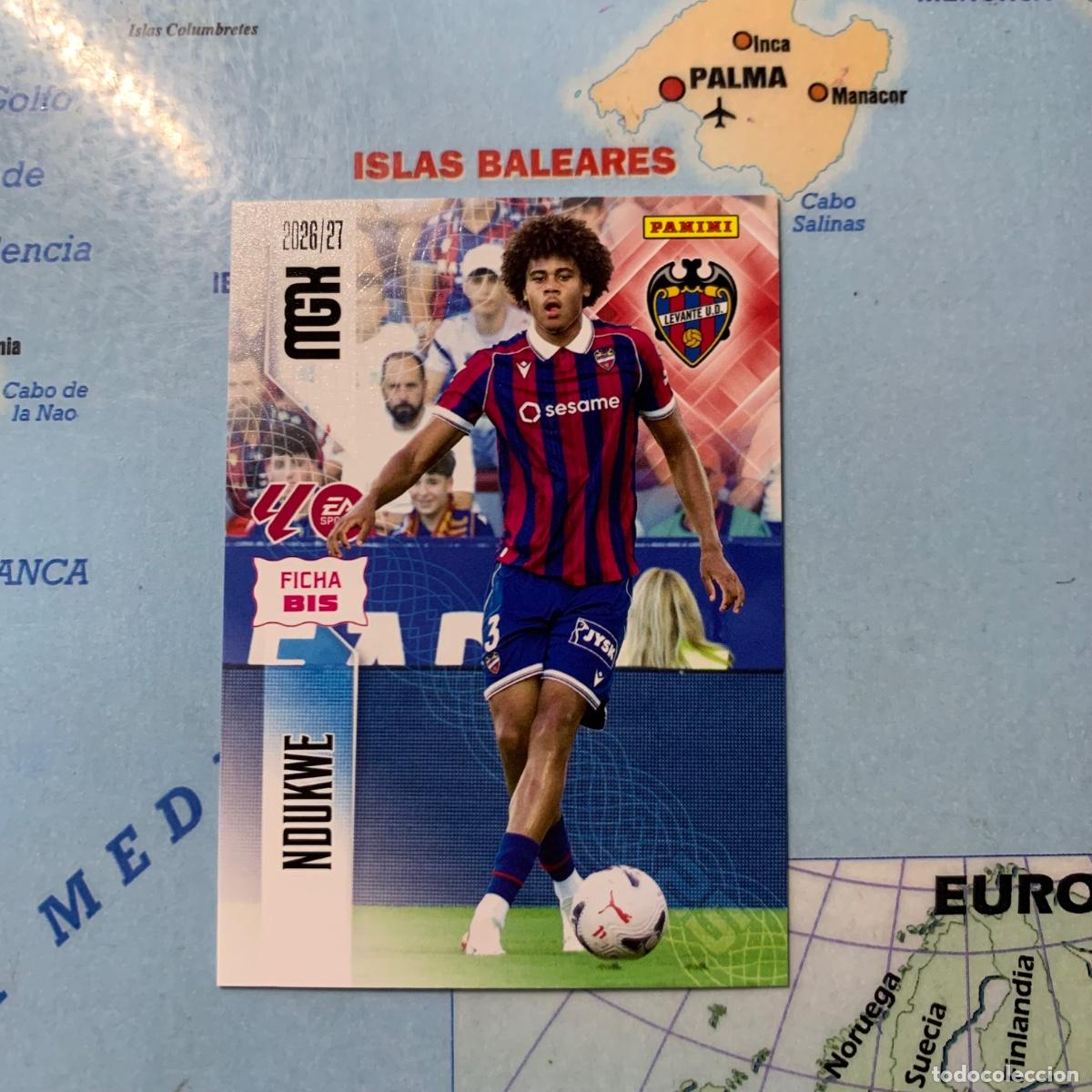 Cromos de f&uacute;tbol: Ndukwe n&uacute;mero 204 Bis del Levante megacracks 26-27 2026-2027