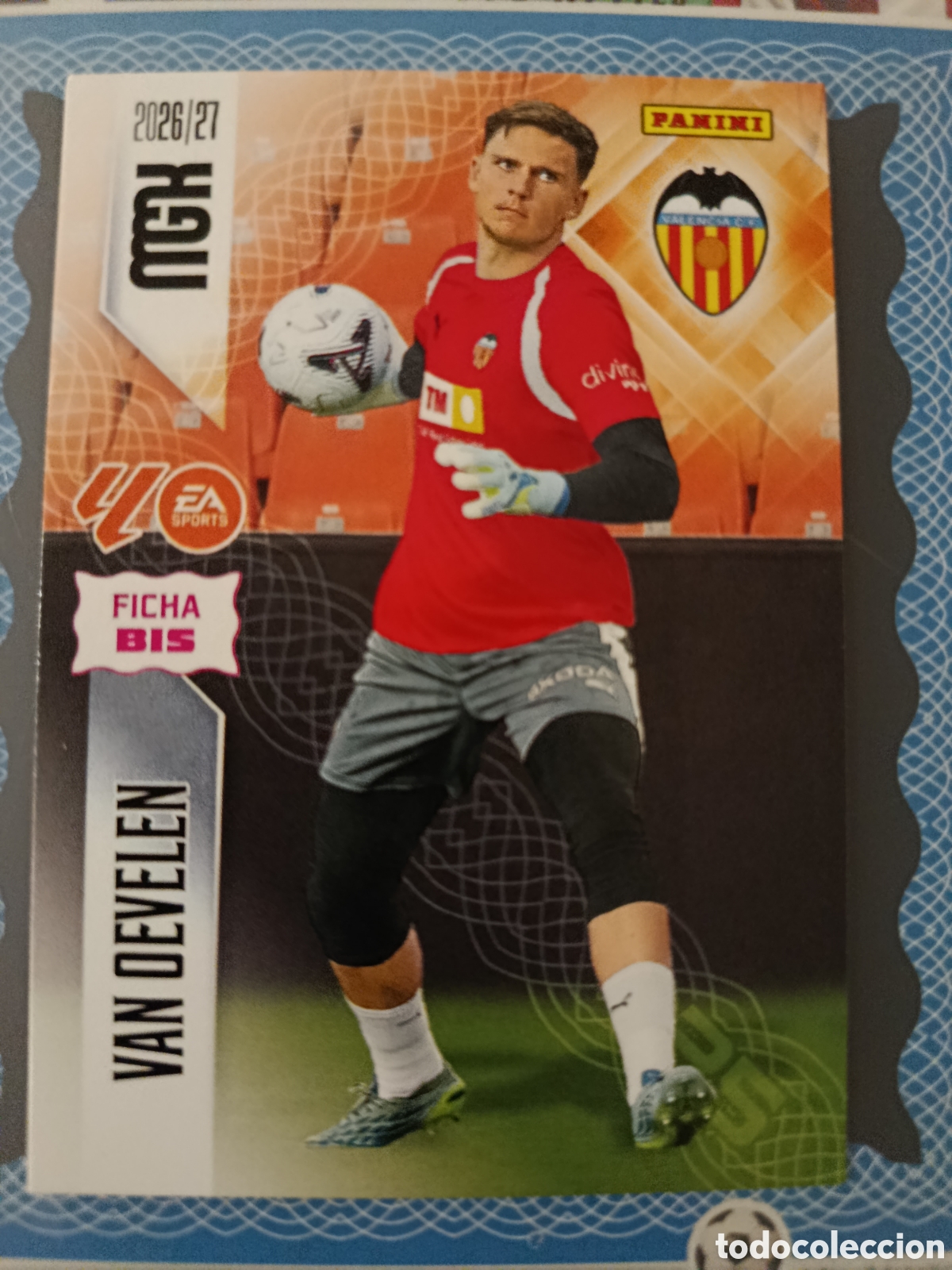 Cromos de f&uacute;tbol: MEGACRACKS 2026 2027 26 27 - PANINI - N&ordm; 345 VAN OEVELEN VALENCIA FICHA BIS
