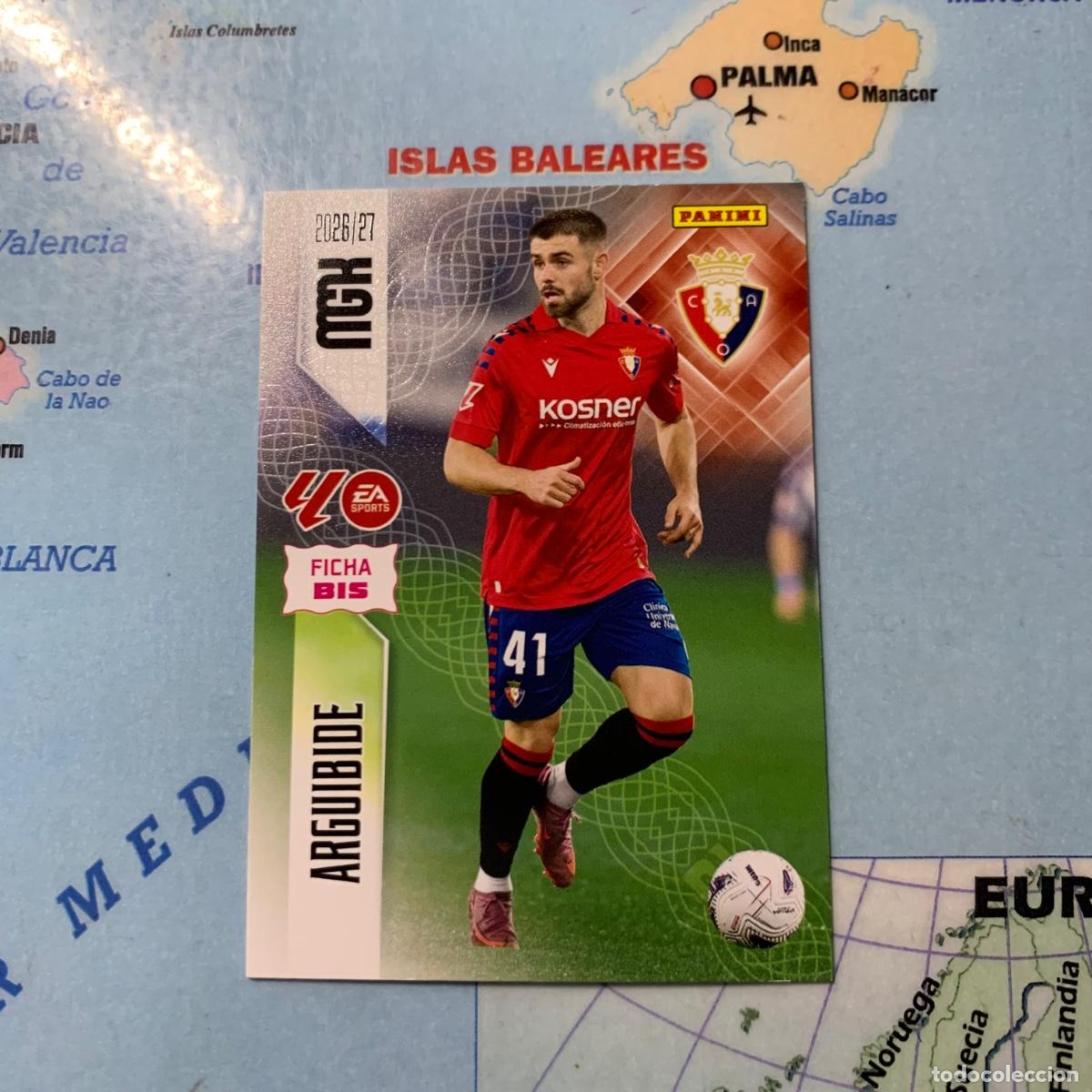 Cromos de f&uacute;tbol: Arguibide n&uacute;mero 256 Bis Del Osasuna megacracks 26-27 2026-2027