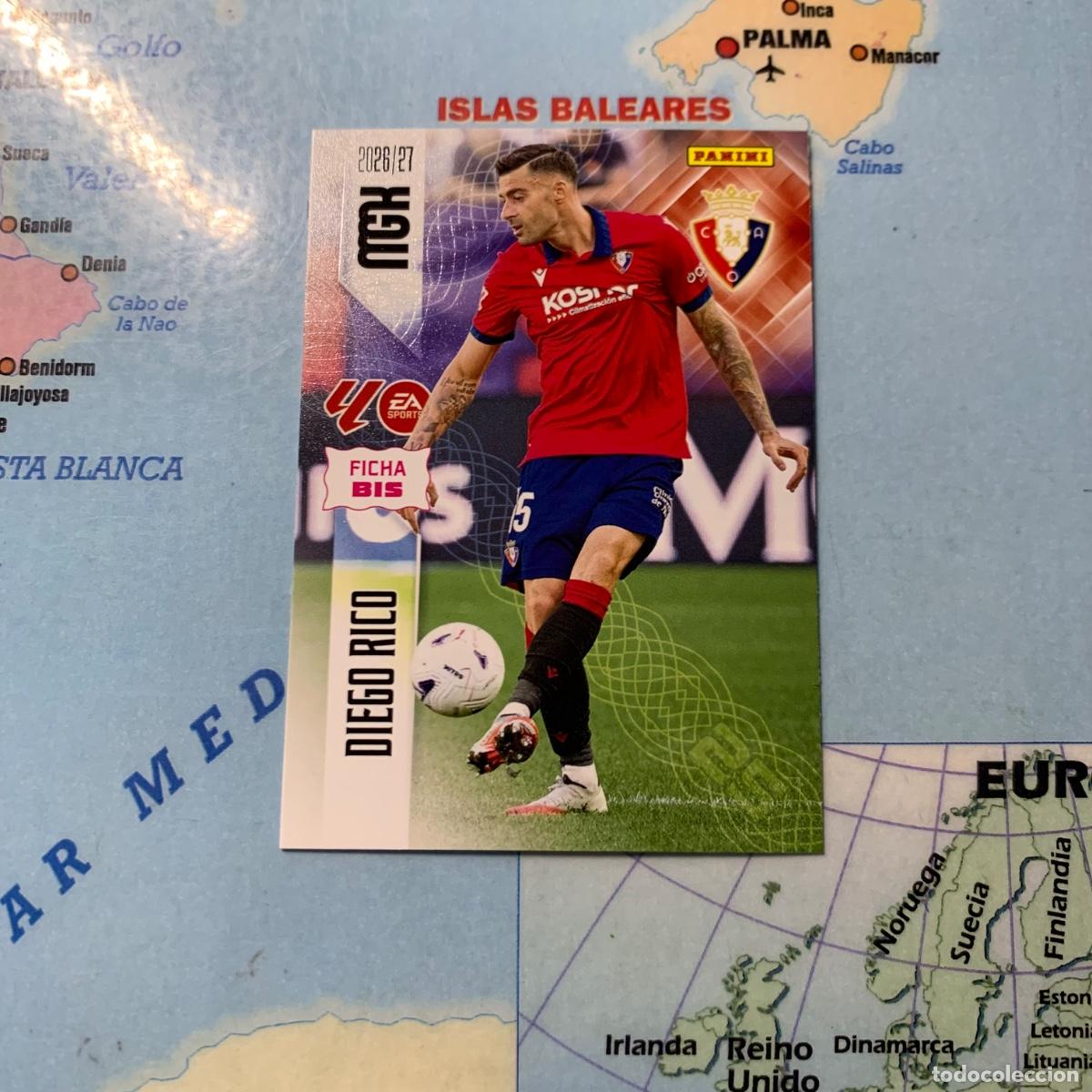 Cromos de f&uacute;tbol: Diego Rico n&uacute;mero 260 Bis Del Osasuna megacracks 26-27 2026-2027