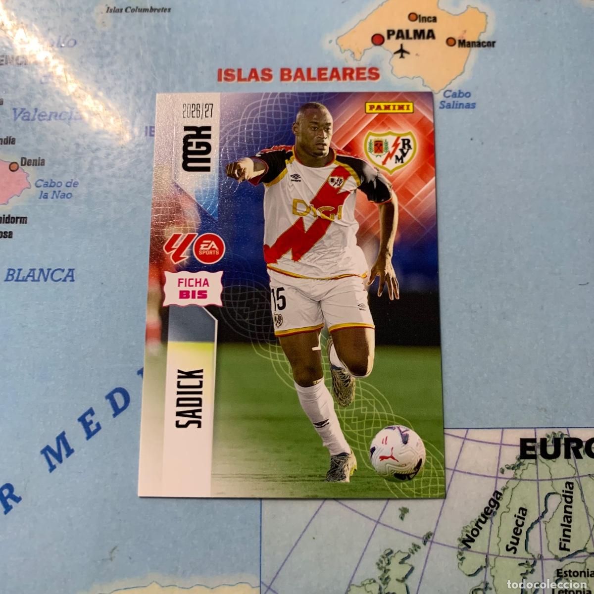 Cromos de f&uacute;tbol: Sadick n&uacute;mero 295 Bis Del Rayo Vallecano megacracks 26-27 2026-2027