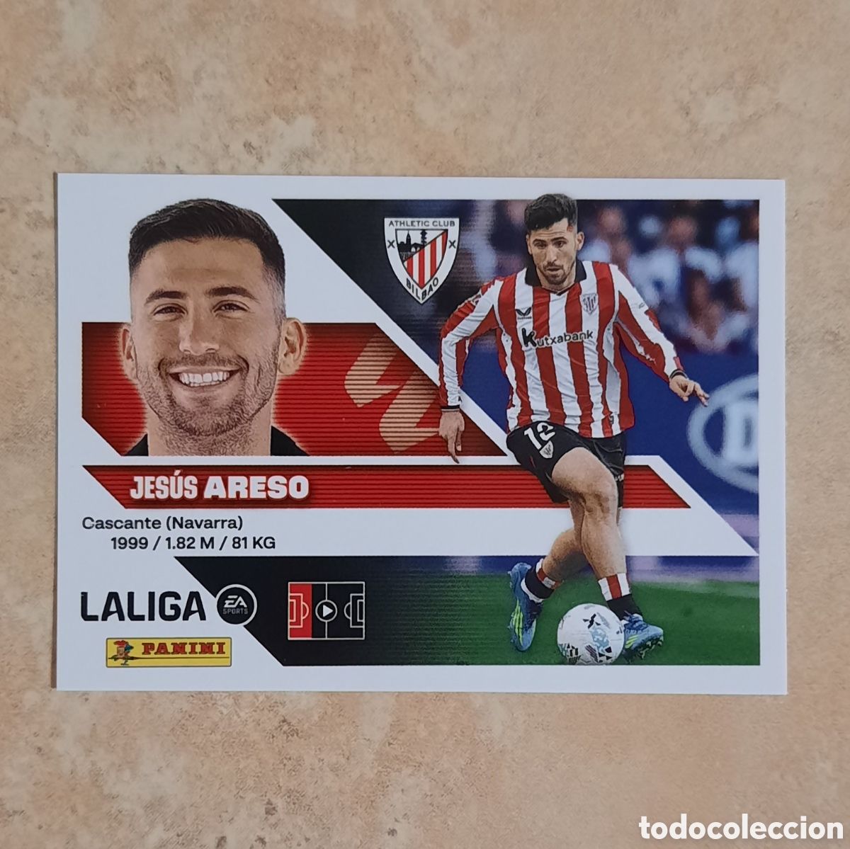 Cromos de f&uacute;tbol: #5 Areso n&uacute;mero 5 del Athletic de Bilbao. Cromo Liga Este 26-27 2026-2027